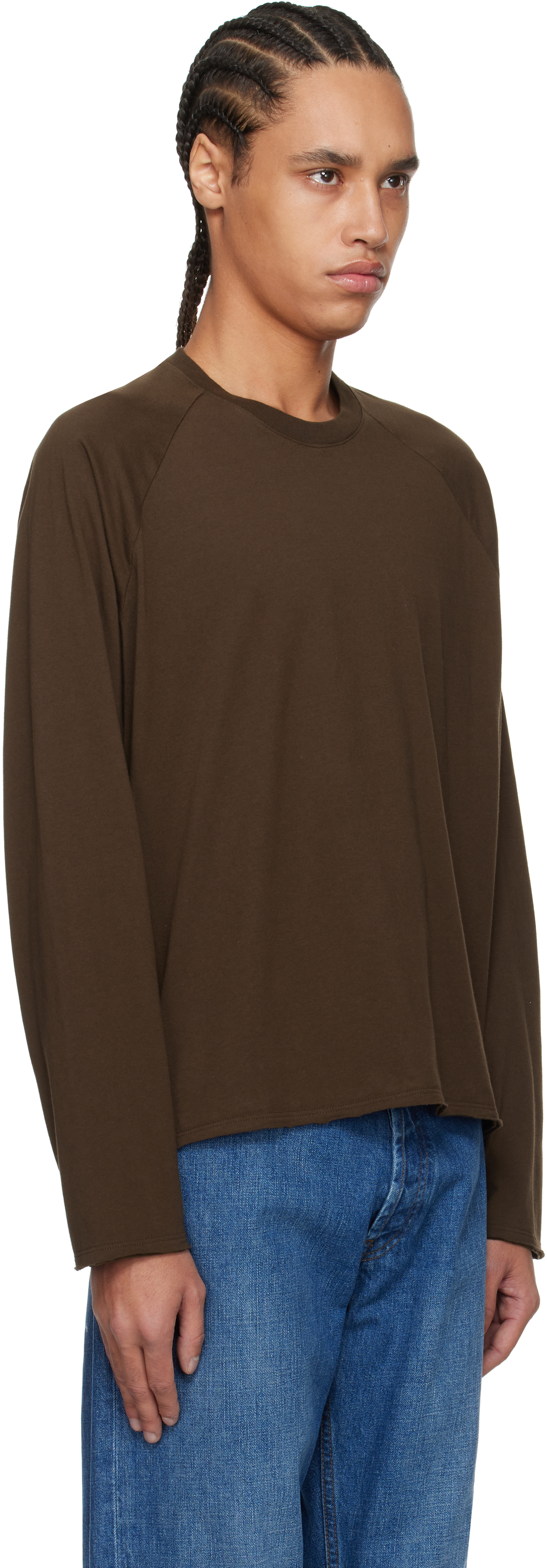 The Row Brown Jameson T-shirt In Dak Dark Coffee