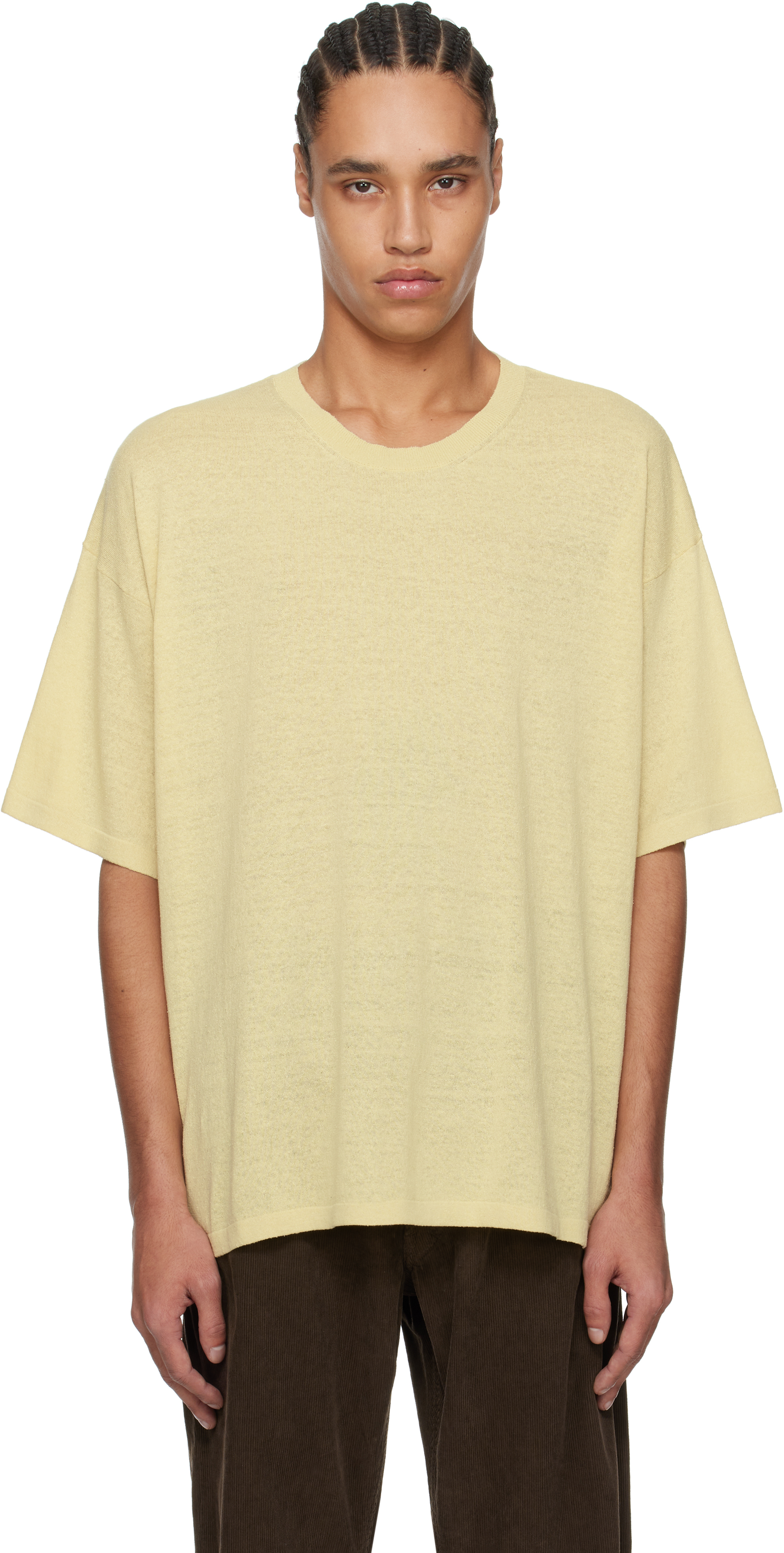 【関税込み】The Row イエロー Stockton Tシャツ The Row: イエロー Stockton Tシャツ | SSENSE 日本