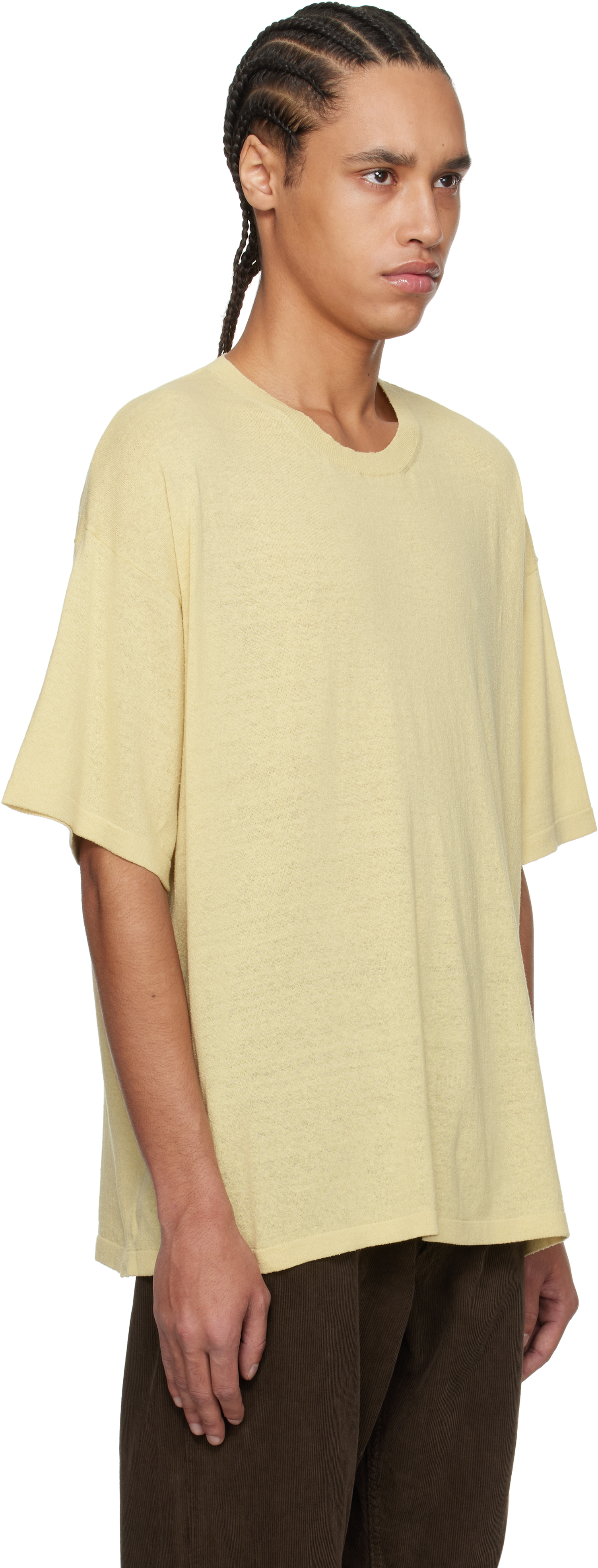 The Row Yellow Stockton T-shirt In Ply Pale Yellow