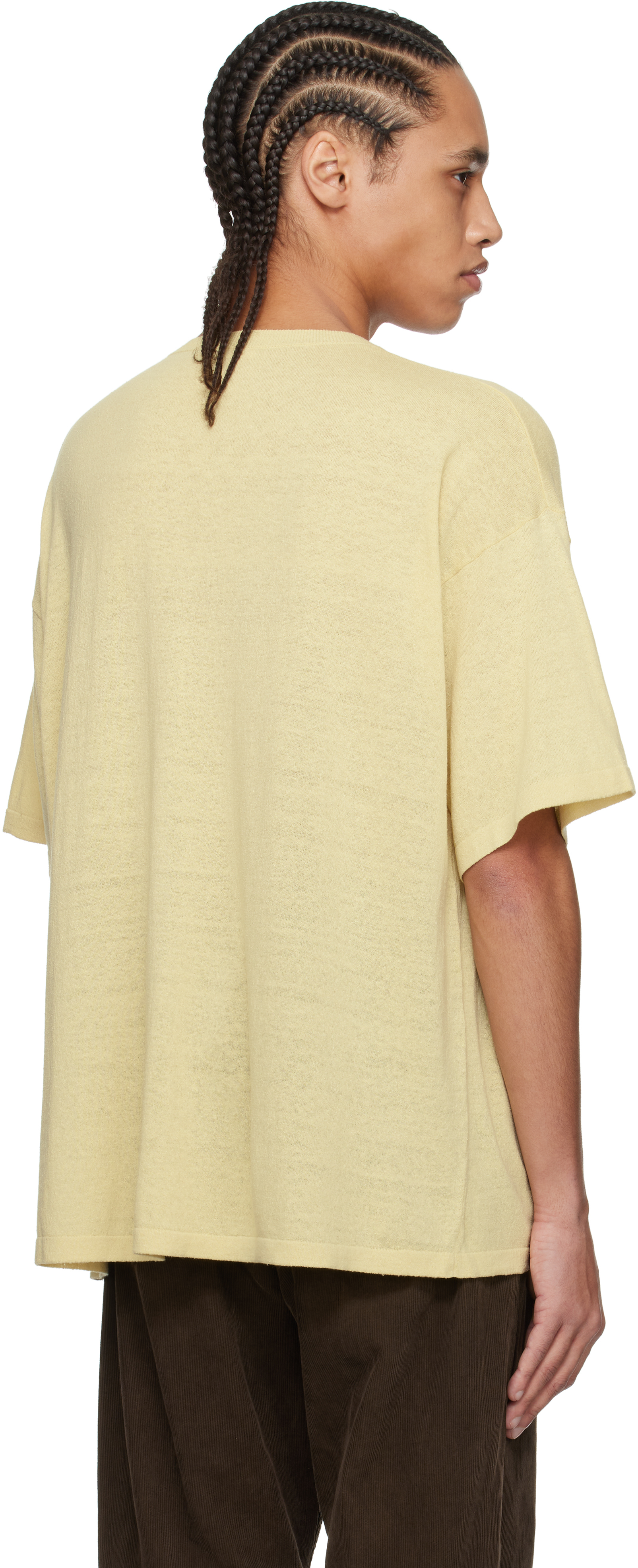 The Row Yellow Stockton T-shirt In Ply Pale Yellow