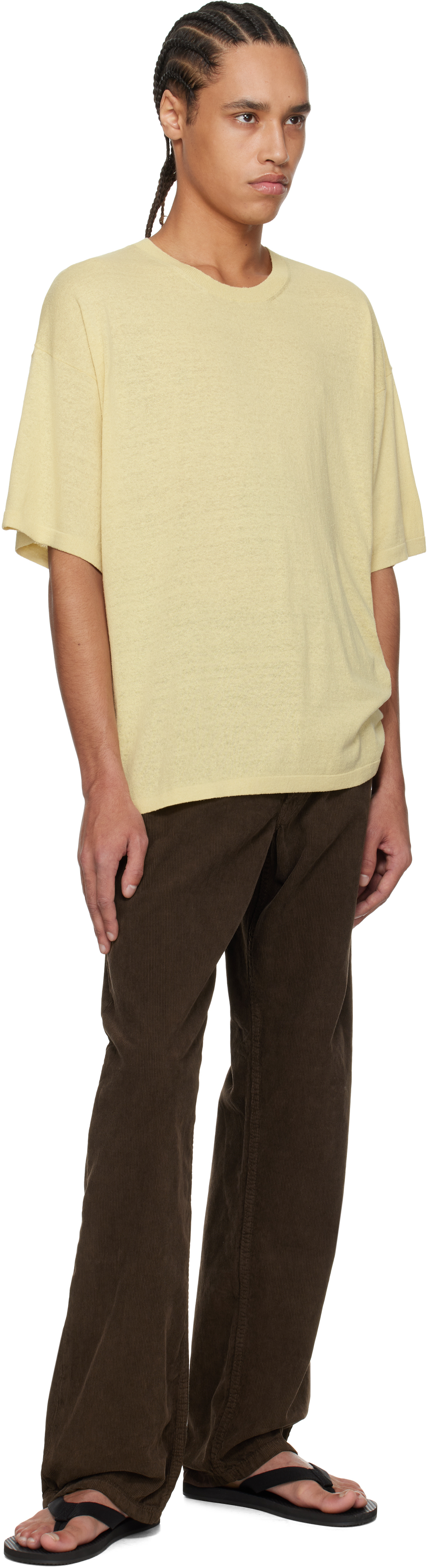 The Row Yellow Stockton T-shirt In Ply Pale Yellow