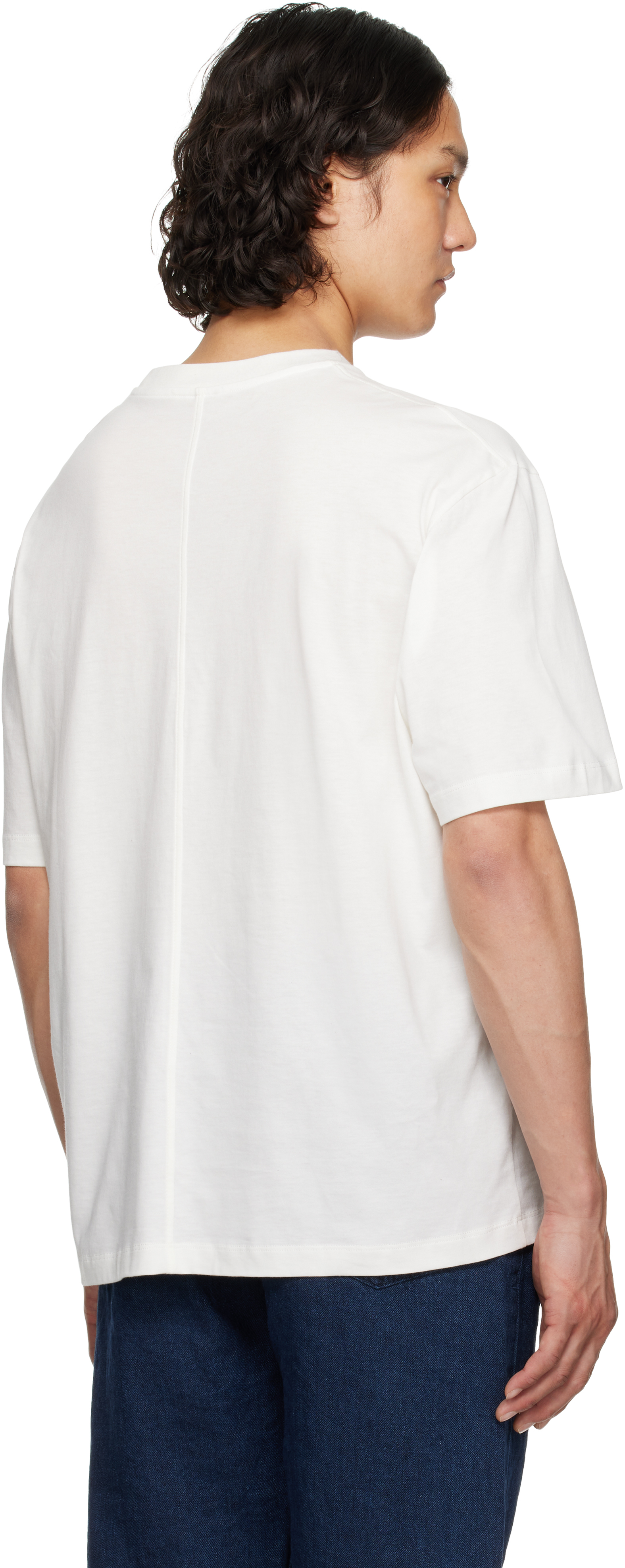 The Row Luke Soft Supima Cotton Jersey T-shirt In Wht White