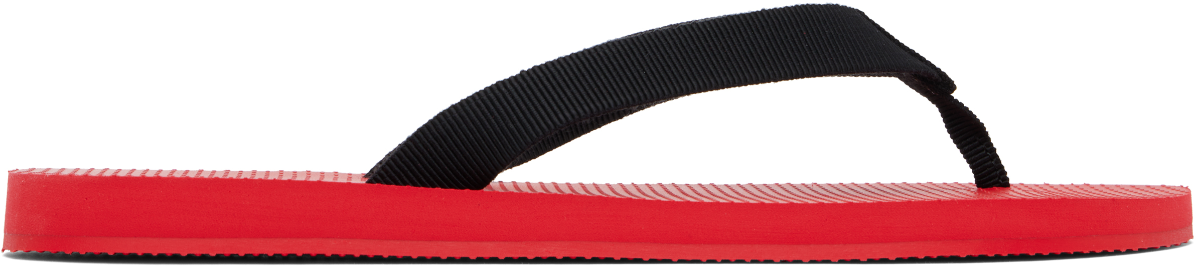 Black & Red Dune Classic Flip-Flops