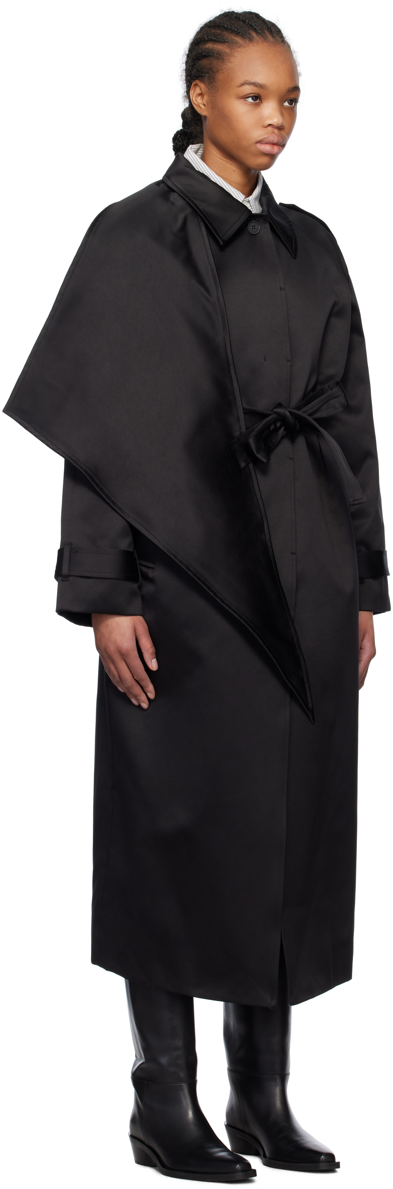 The Garment Black Kelly Trench Coat In Black 050