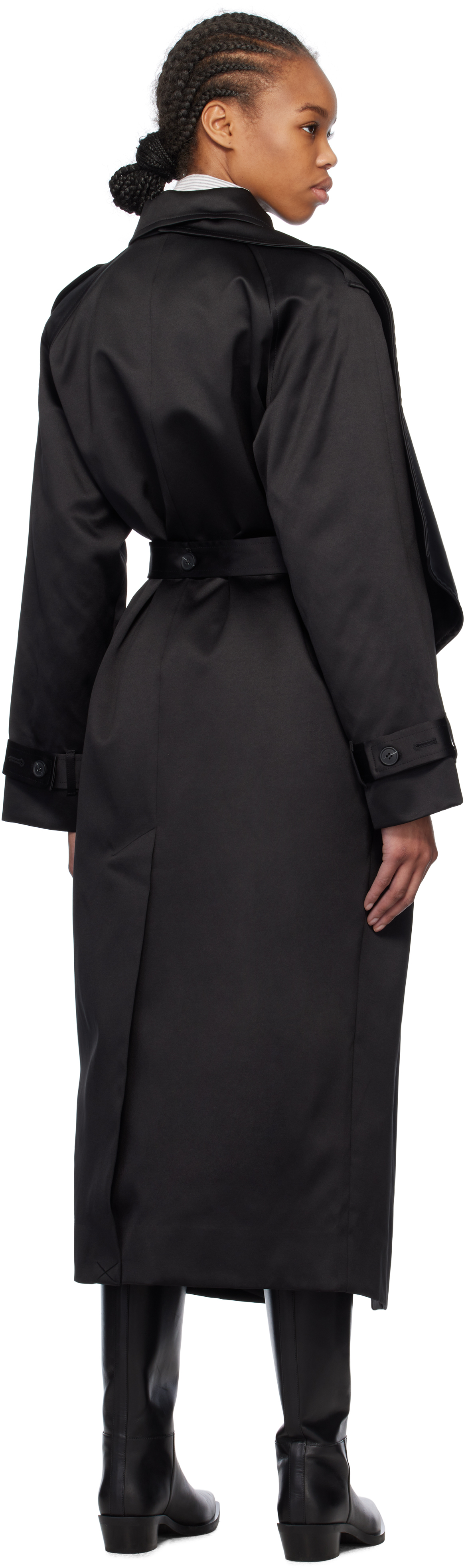The Garment Black Kelly Trench Coat In Black 050