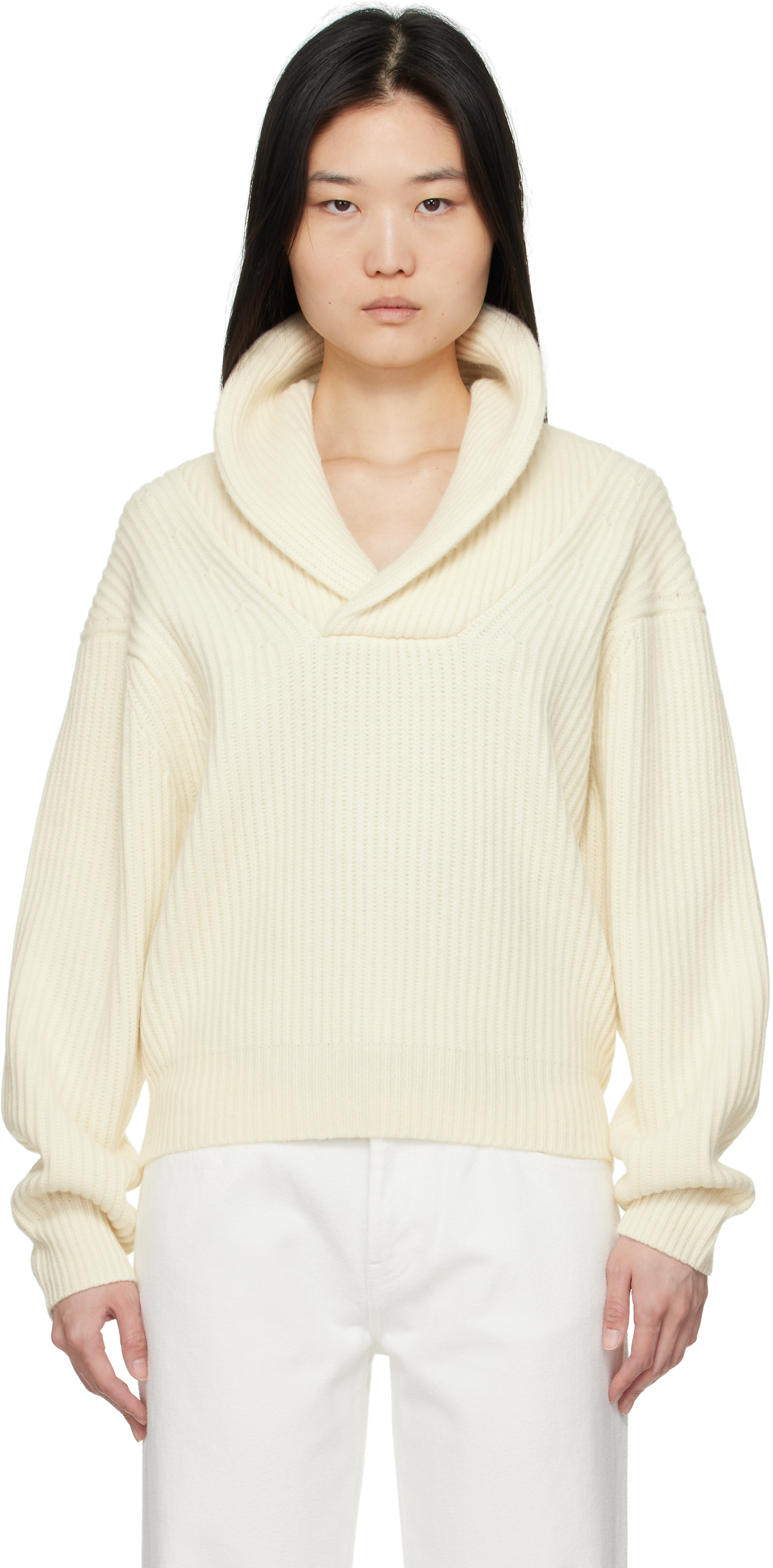 The Garment Off-white Como Crew Sweater In 002 Ivory