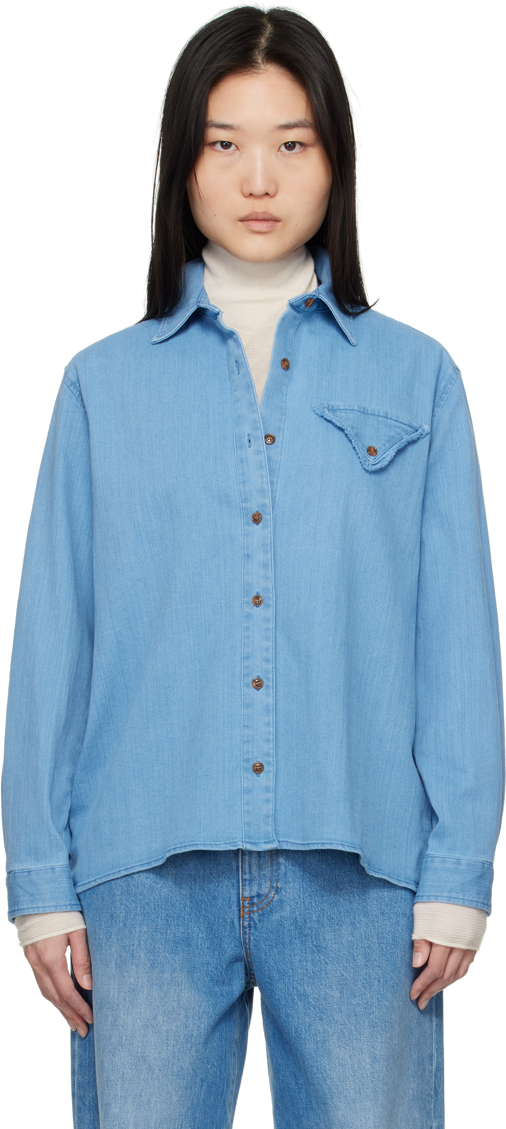 ..,MERCI 売れ筋商品|||メルシー シャツ トップス レディース Denim shirts Blue 楽天市場】merci（ブランドMERCI）（シャツ・ブラウス｜トップス