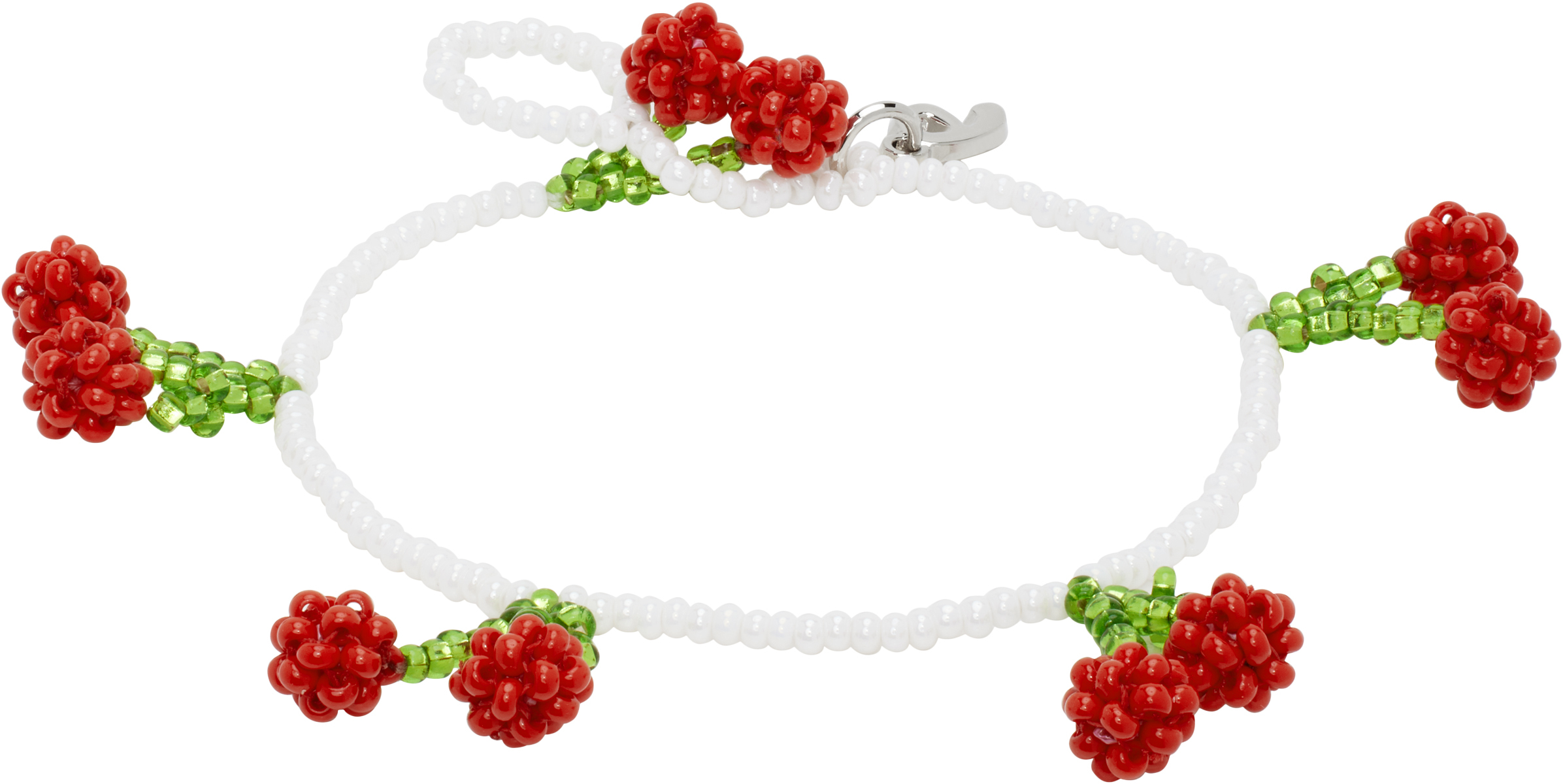 【関税込み】Pura Utz ホワイト＆レッド Cherry ブレスレット White & Red Cherry Bracelet by Pura Utz on Sale