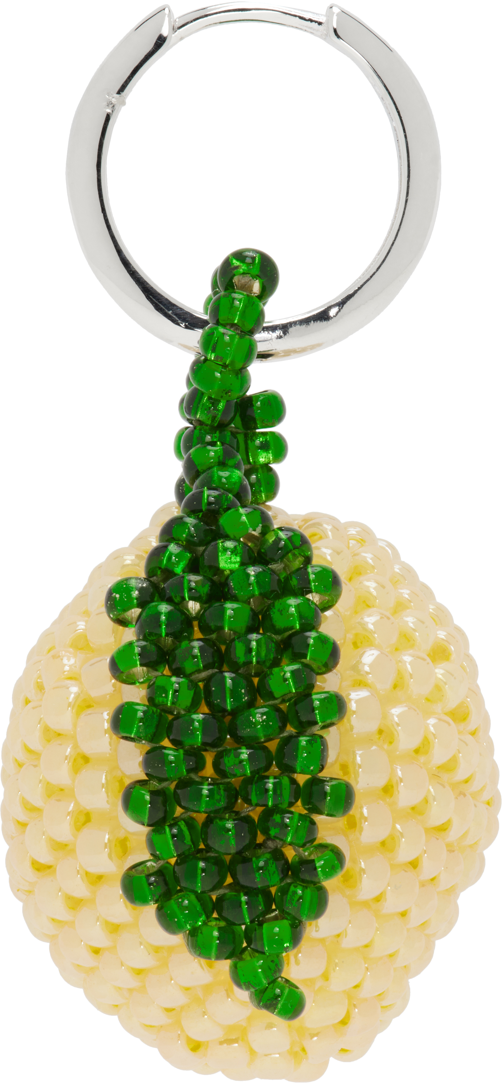 Yellow & Green Lemon Single Earring