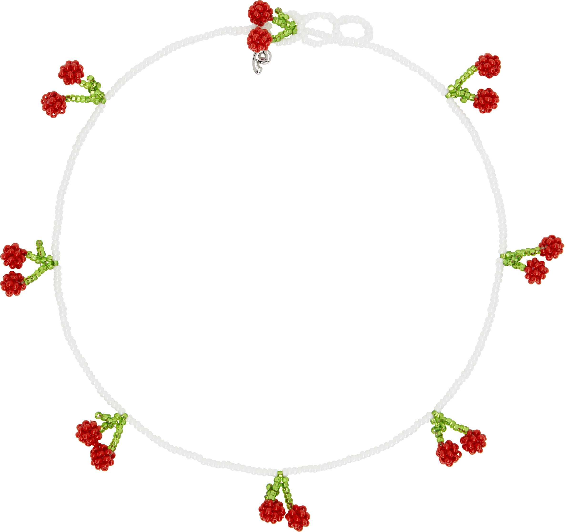 【関税込み】Pura Utz ホワイト&レッド Cherry ネックレス White & Red Cherry Necklace by Pura Utz on Sale