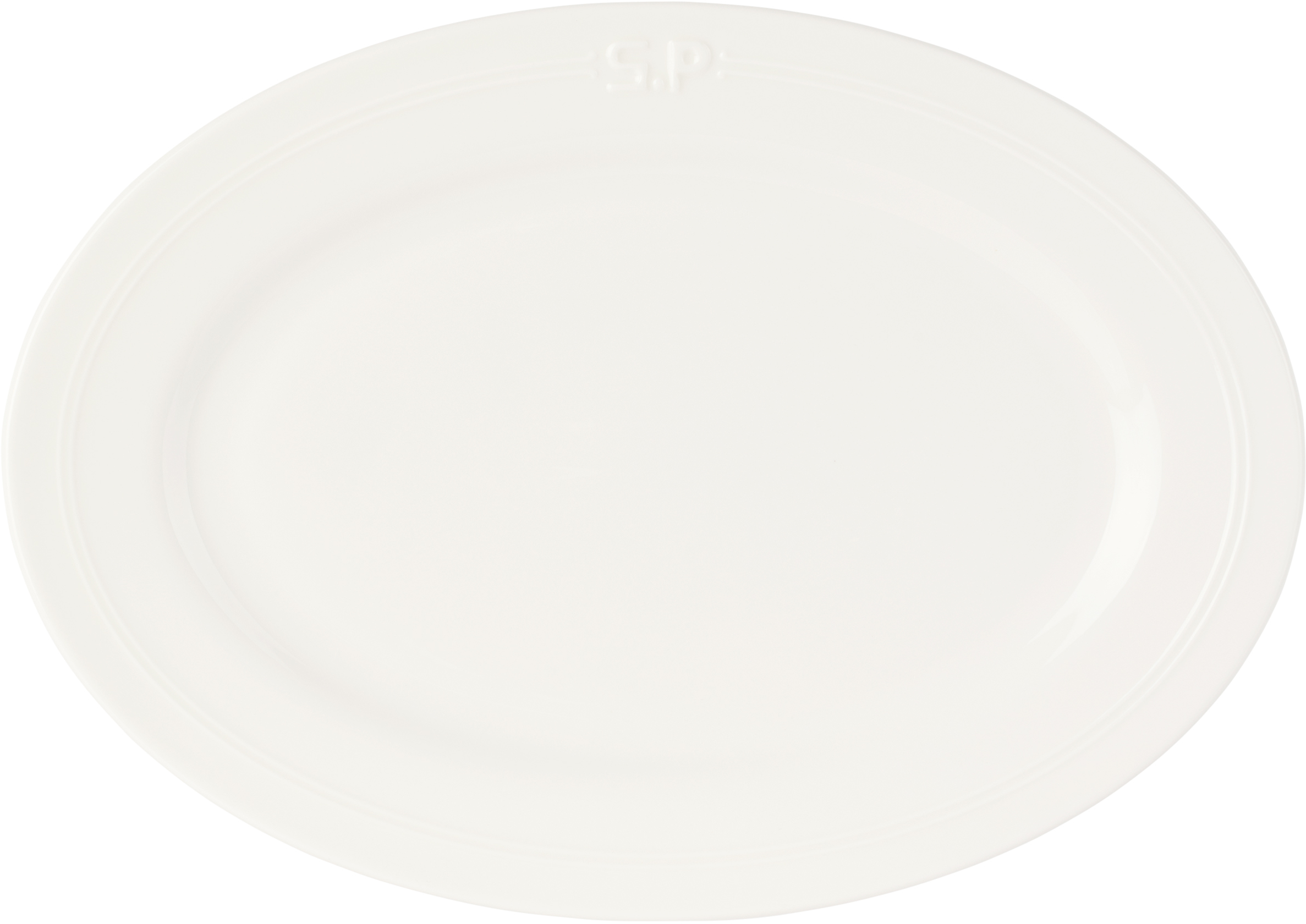 Service Projects White Métier Sp Embossed Tray Serving Plate In Metier