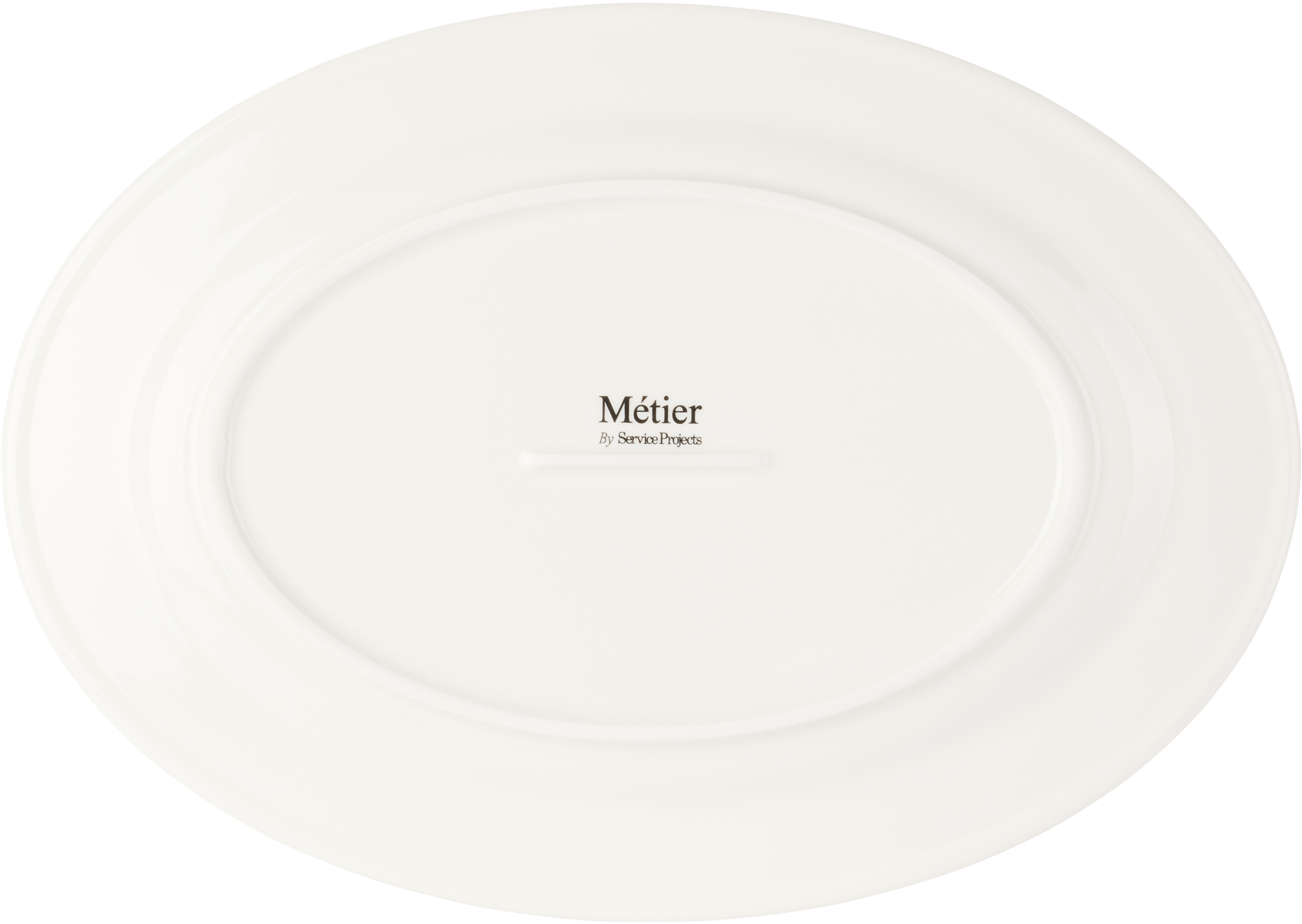 Service Projects White Métier Sp Embossed Tray Serving Plate In Metier