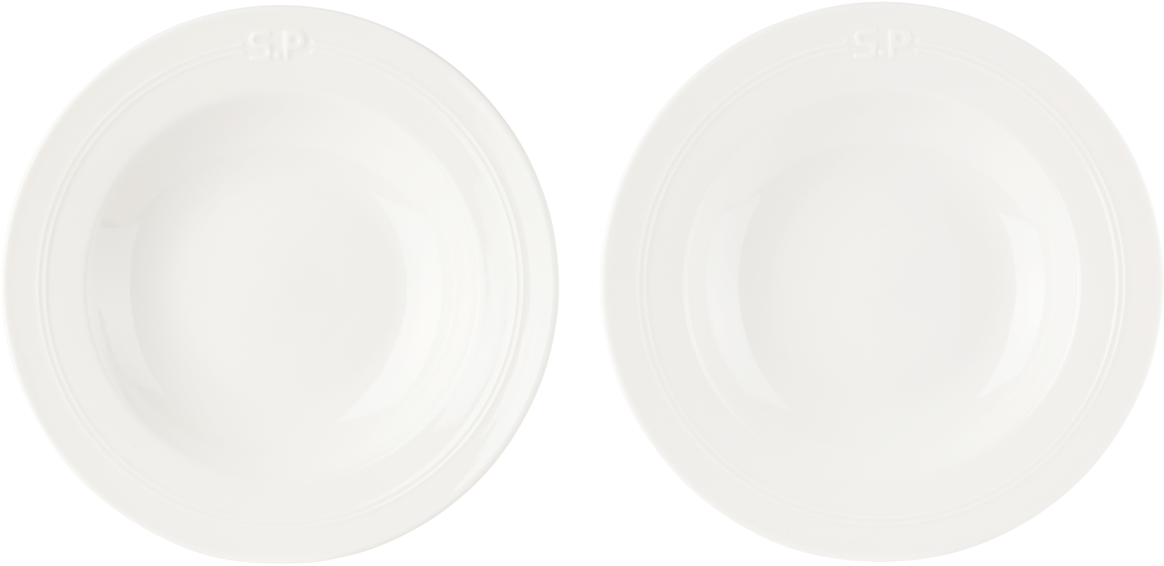 Service Projects White Métier Sp Embossed Bowl Set In Metier