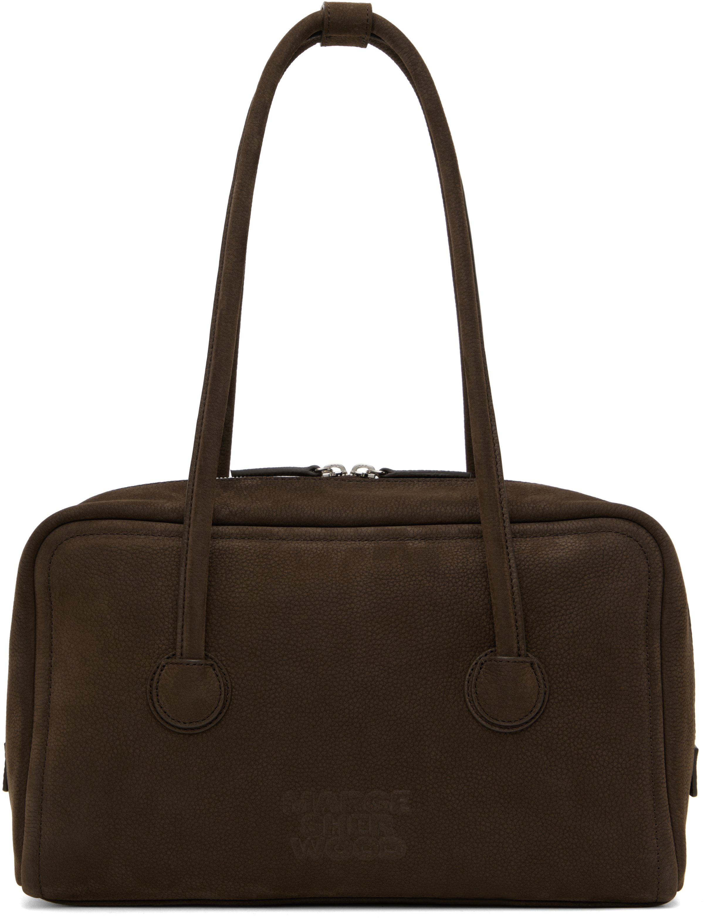 MARGESHERWOOD Navy Soft Boston Bag