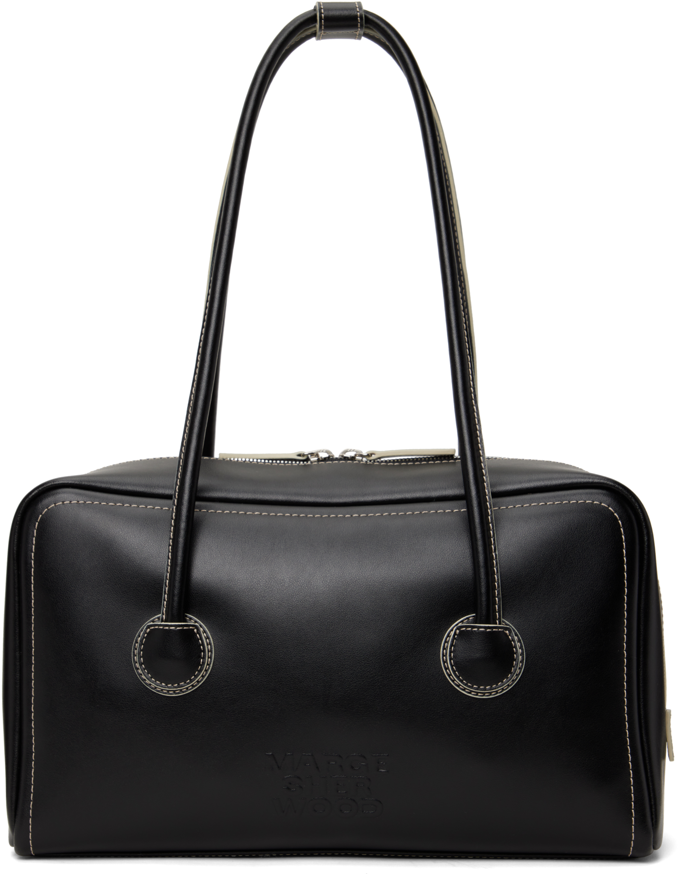 MARGESHERWOOD Black Soft Boston Bag