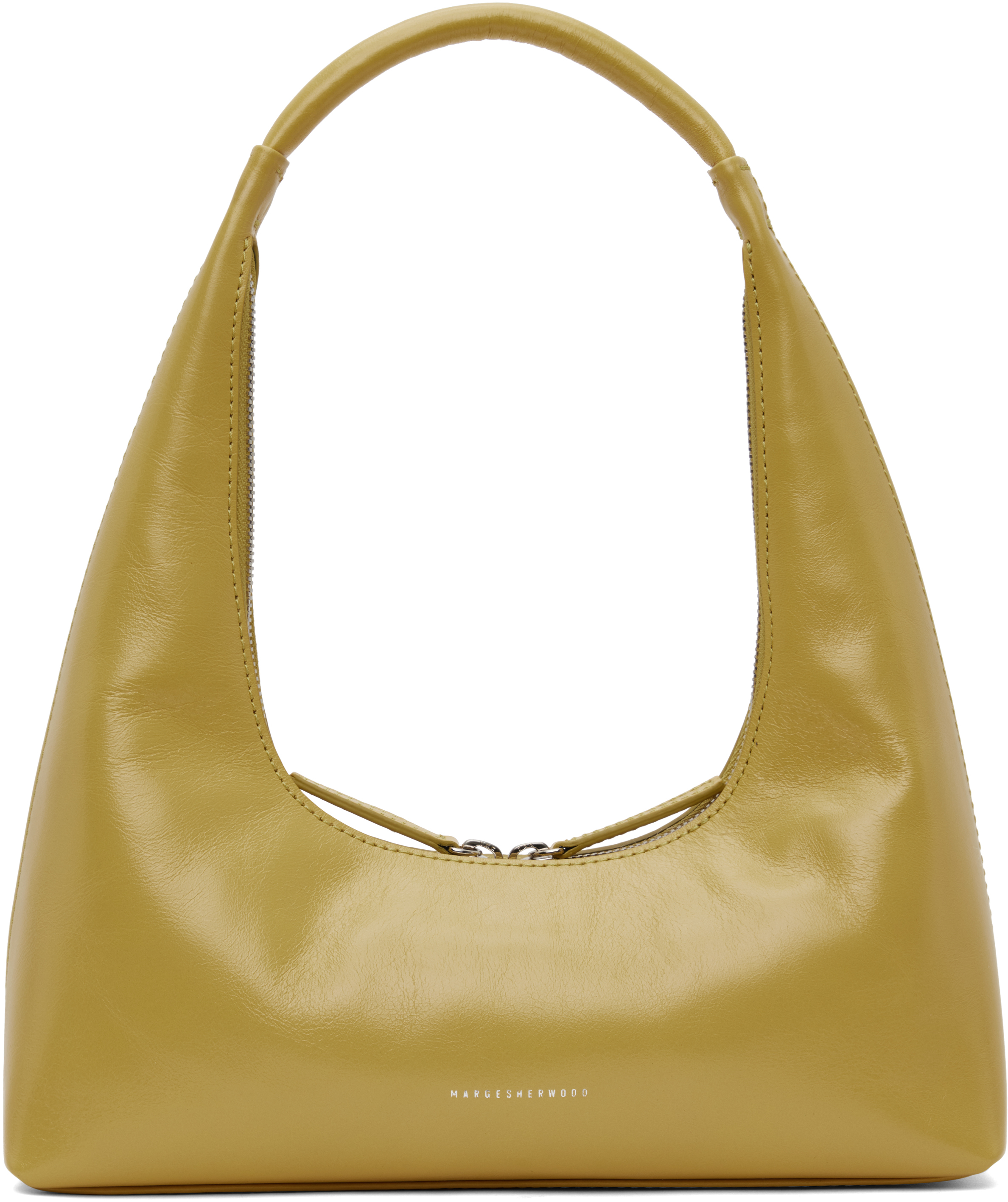 Yellow Integrated Strap Shoulder Bag by MARGESHERWOOD on Sale
