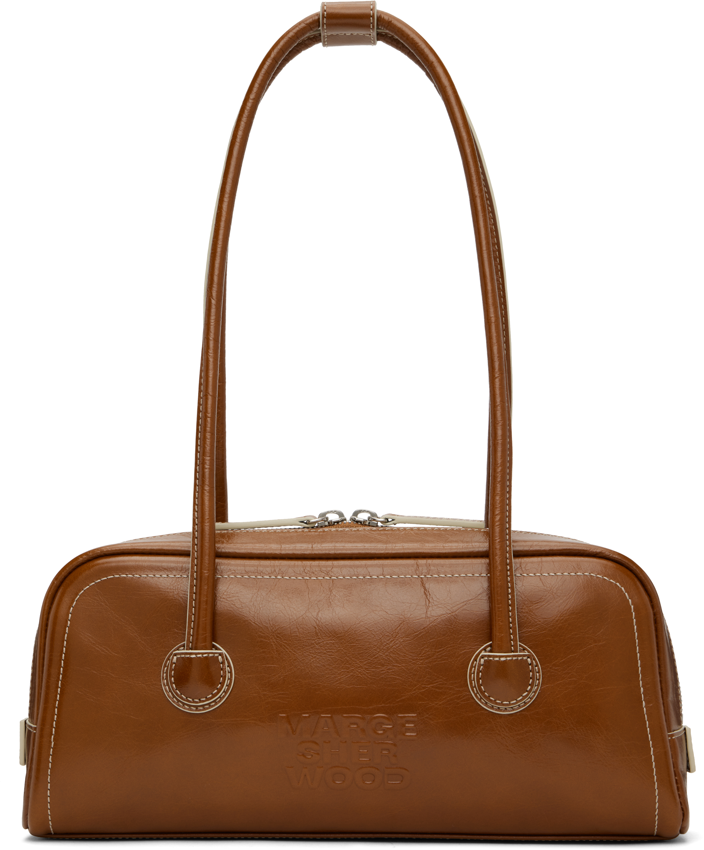 MARGESHERWOOD: SSENSE Exclusive Brown Soft Baguette Bag | SSENSE