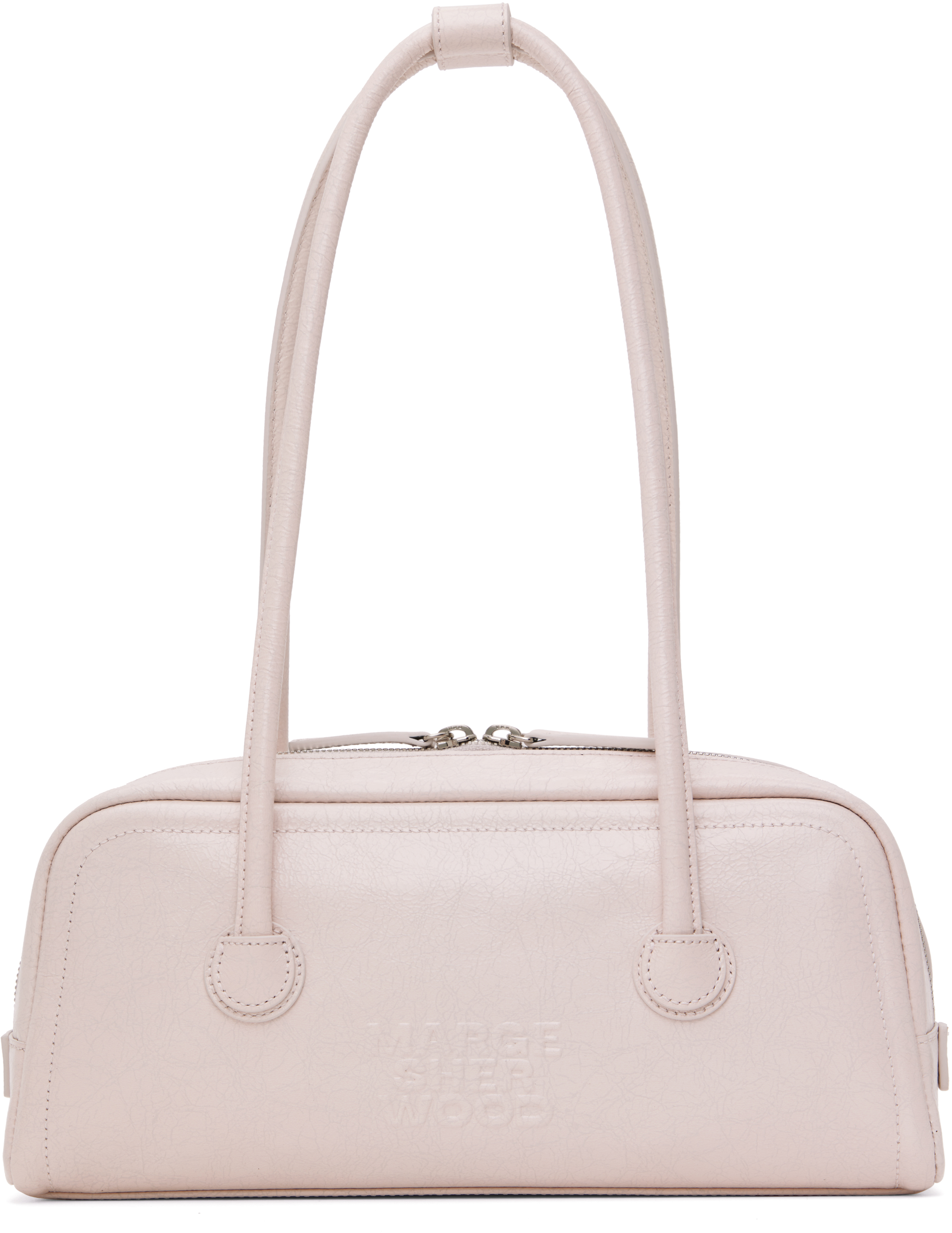 Pink Soft Baguette Bag by MARGESHERWOOD on Sale