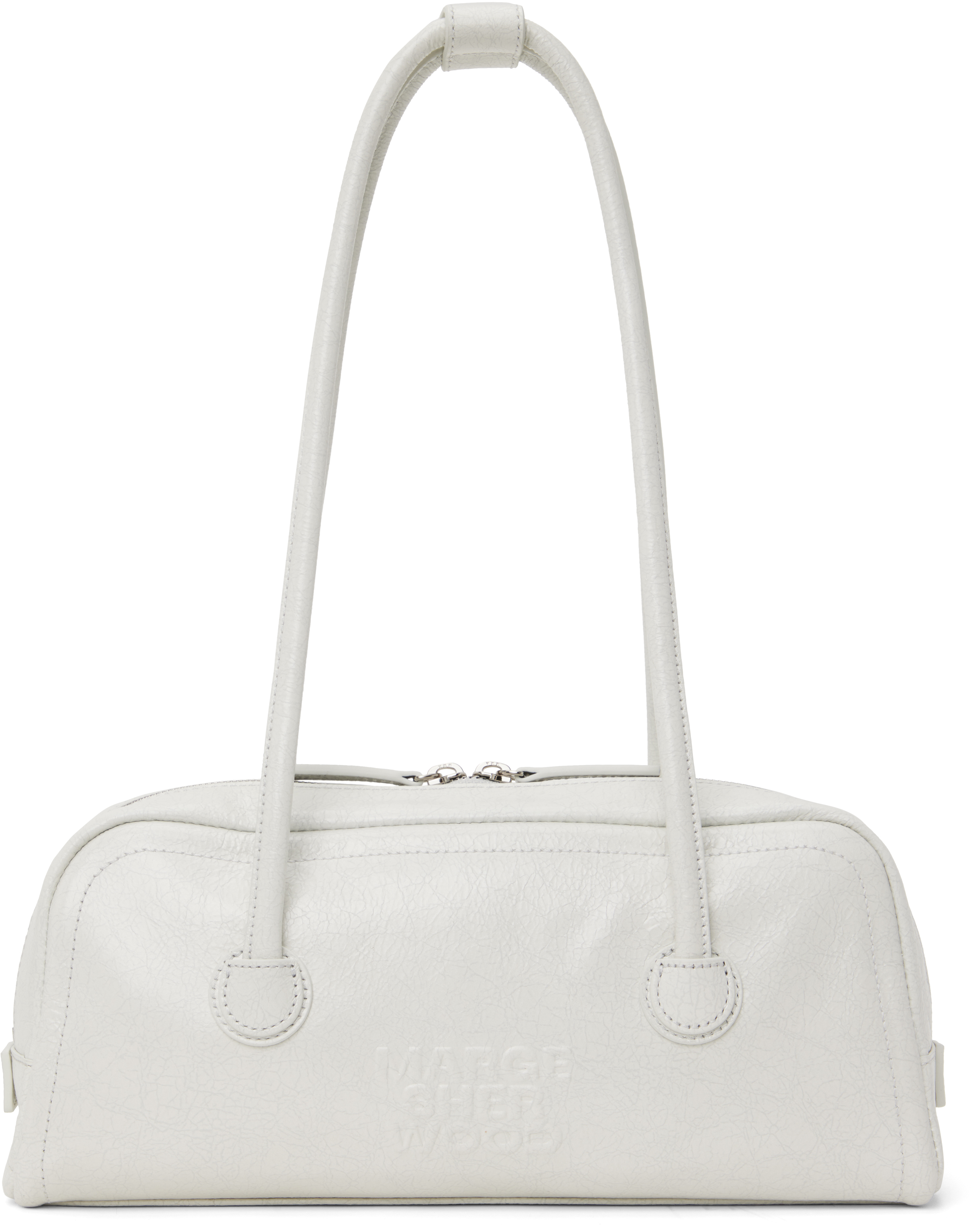 MARGESHERWOOD: Off-White Soft Baguette Bag | SSENSE