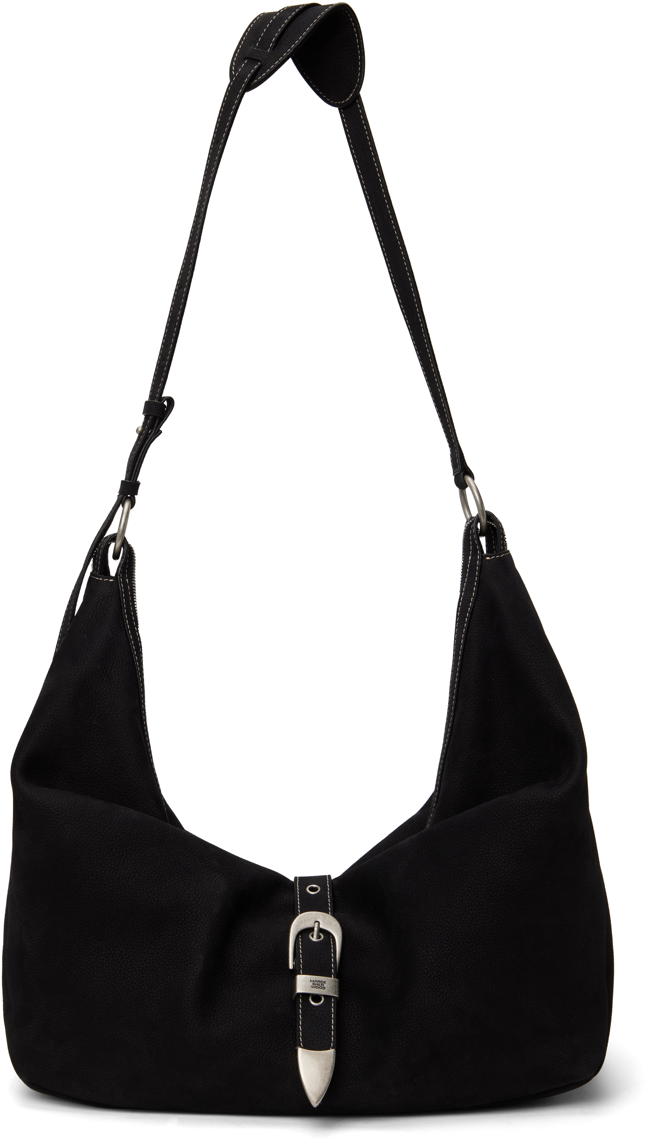 ショルダーバッグ・ポシェット Margesherwood Large Shoulder Bag - Leather - Black 29029632_58143958_600.jpg