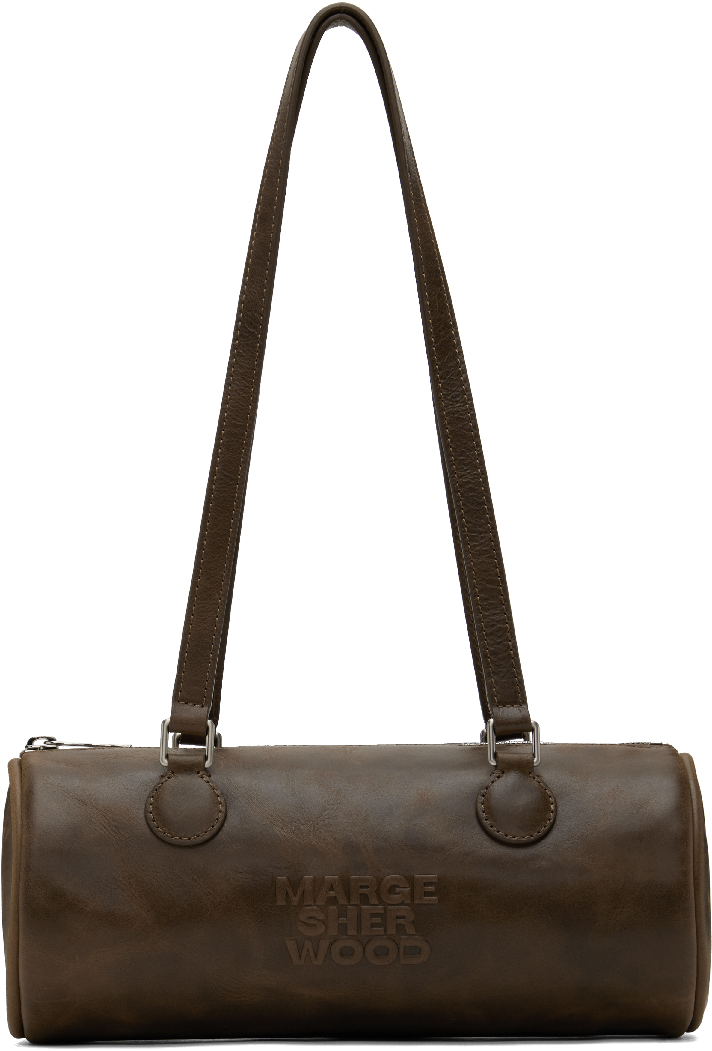 MARGESHERWOOD Brown Log Medium Bag