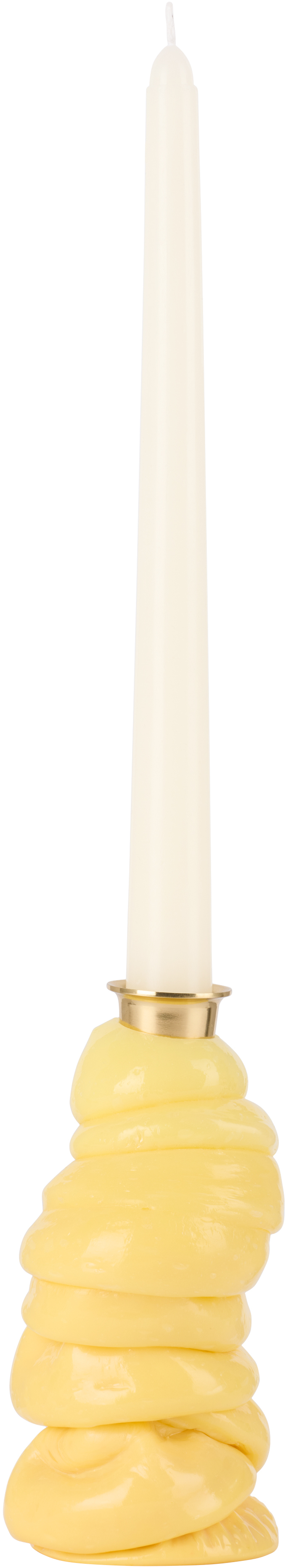 James Shaw Off-white Blob Candle Holder In Ivory