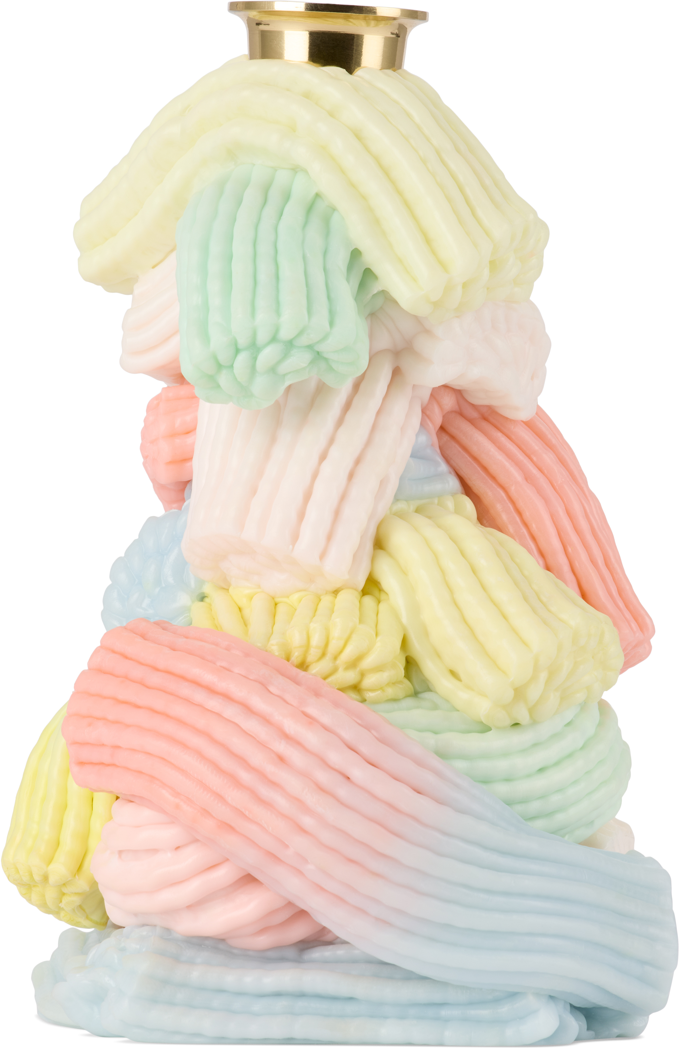 James Shaw Multicolor Plastic Baroque Candle Holder In Multi