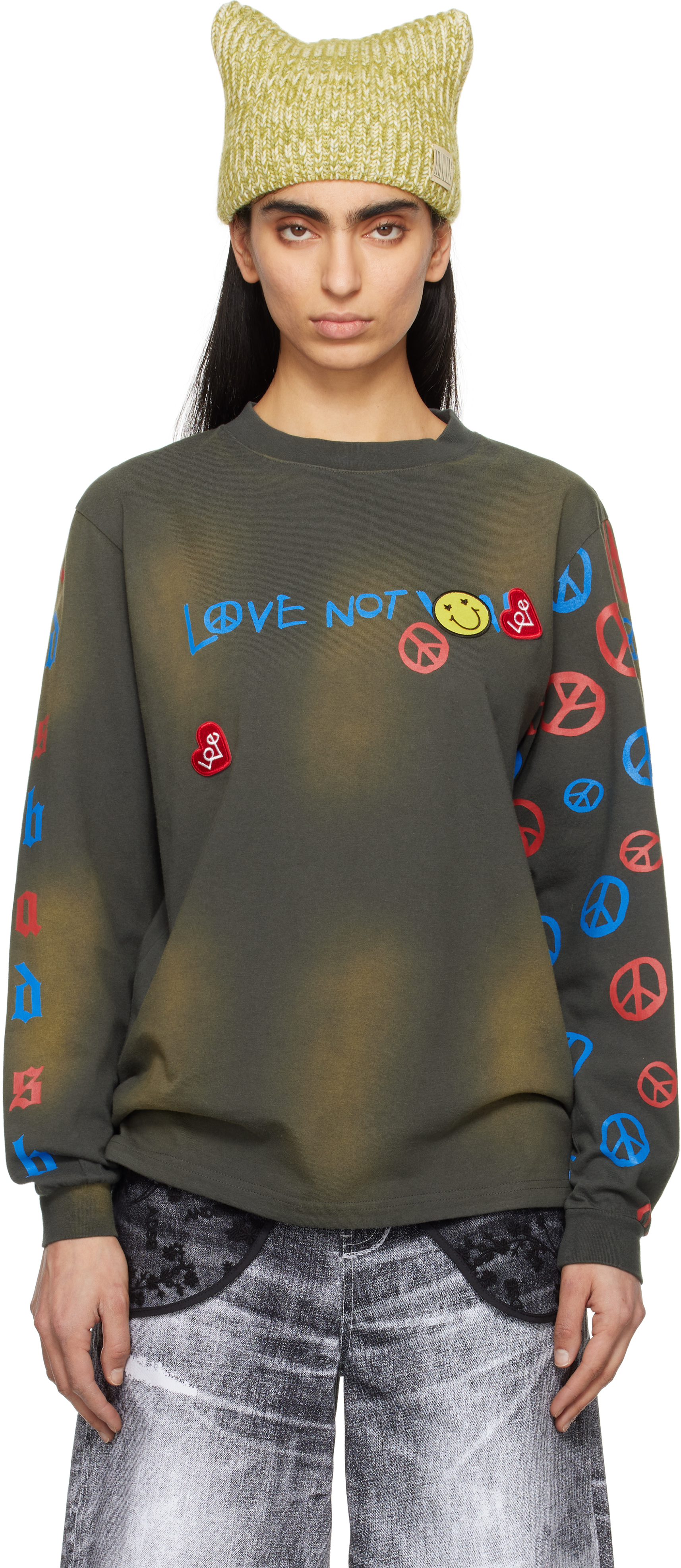 Gray 
Love
 Long Sleeve T-shirt