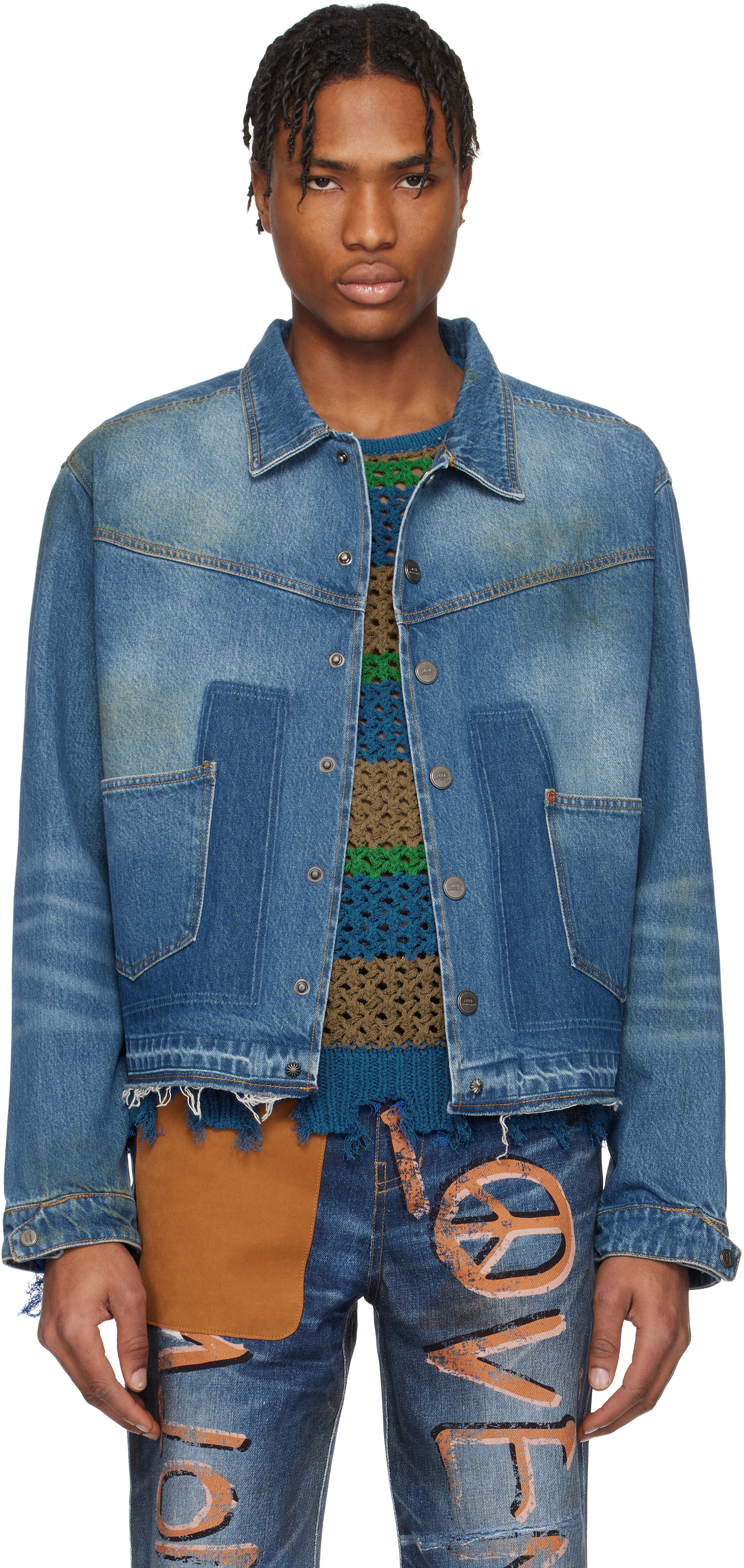 Blue Rodeo Motorcycle Denim Jacket