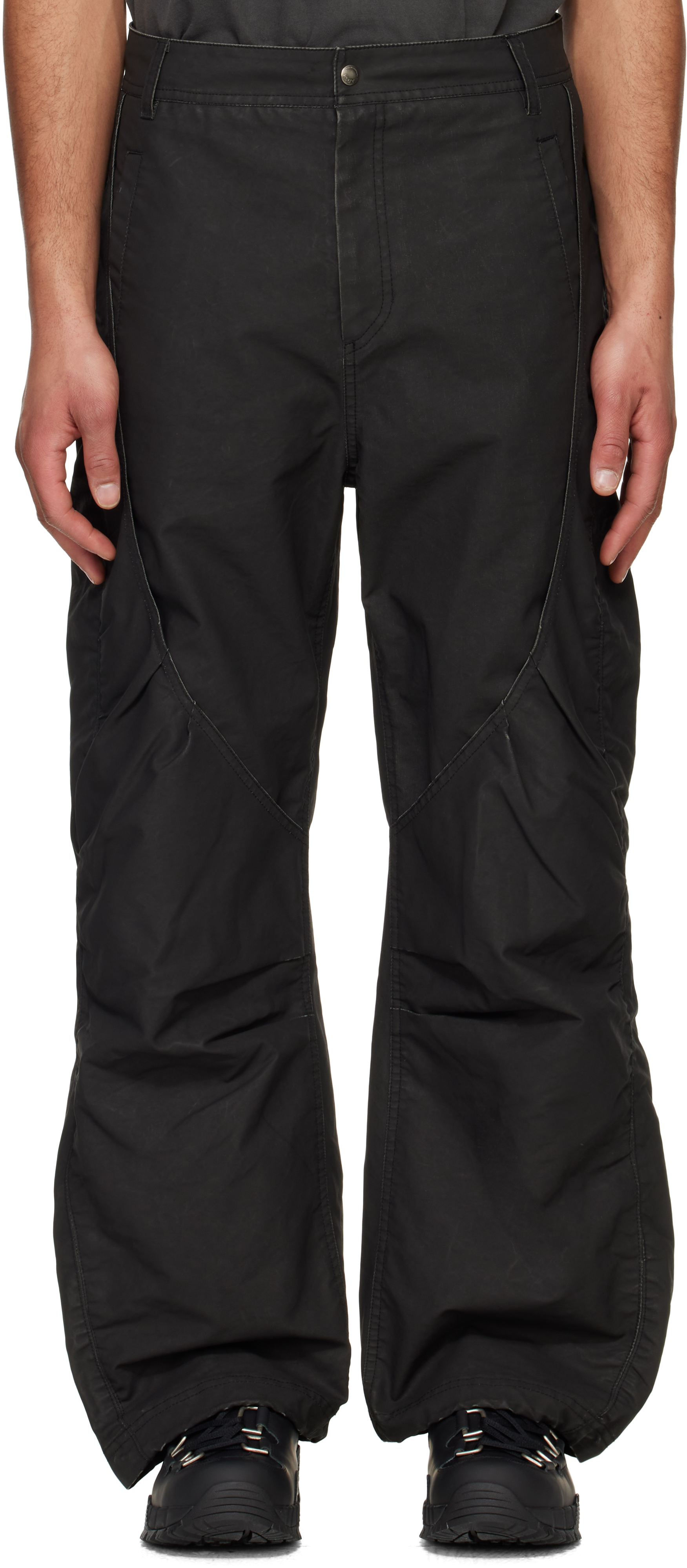 Black ARC Shirring Trousers