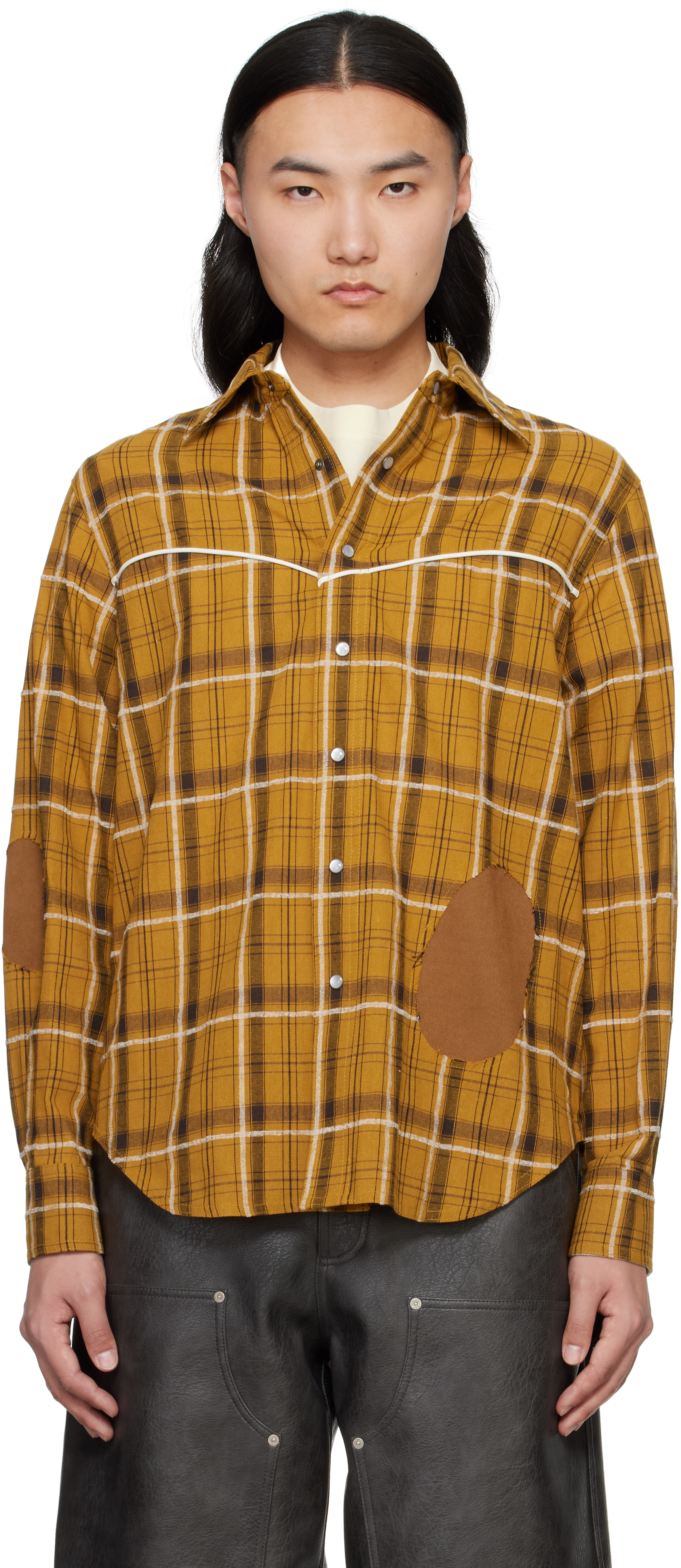 Red Noah Patch Check Shirt