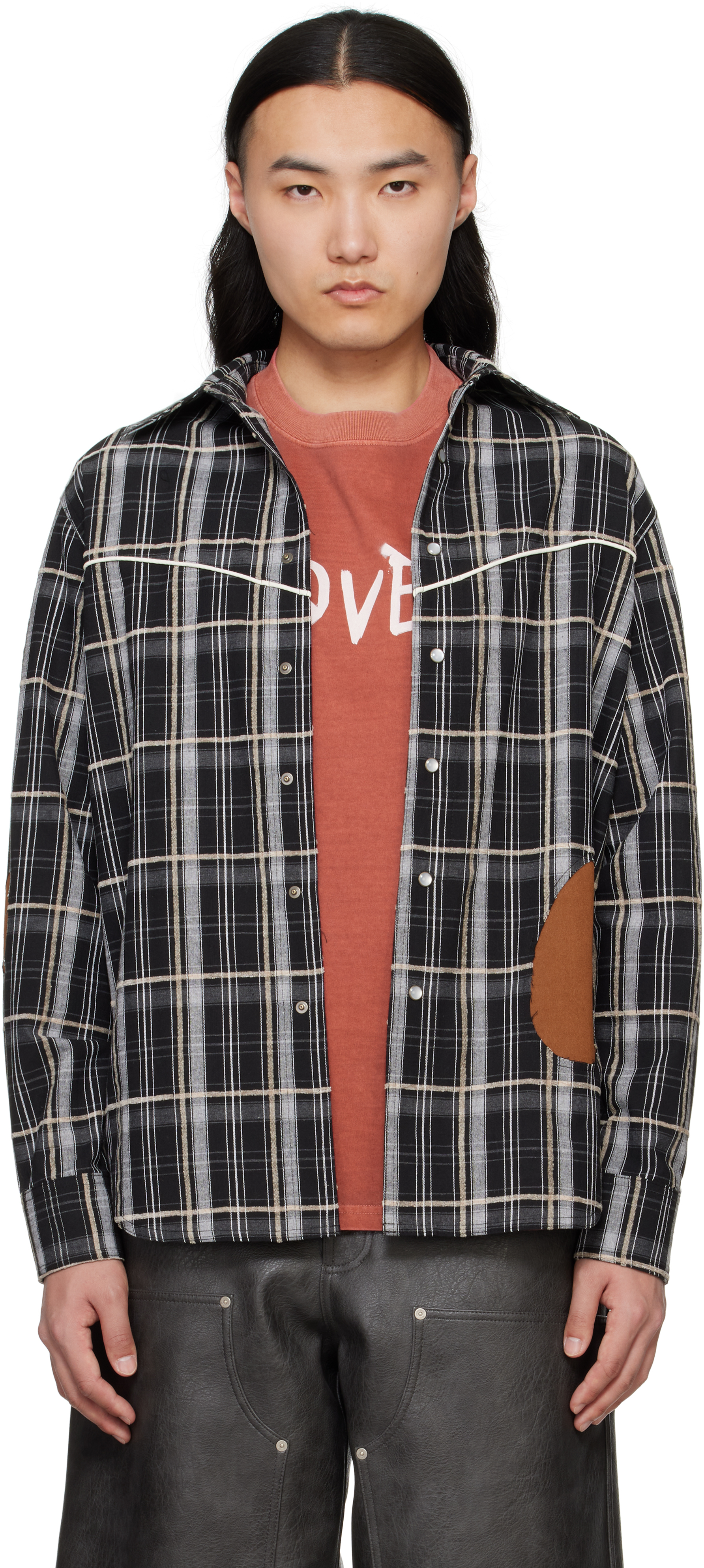 Red Noah Patch Check Shirt