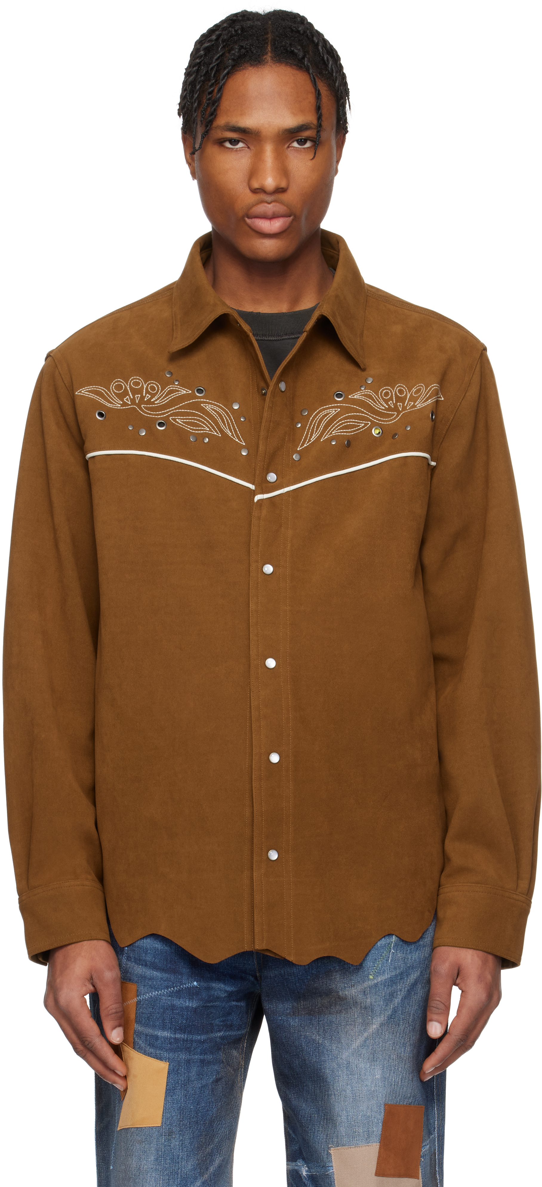 SYNTHETIC SUEDE SHIRT エルチェレ SYNTHETIC SUEDE SHIRT