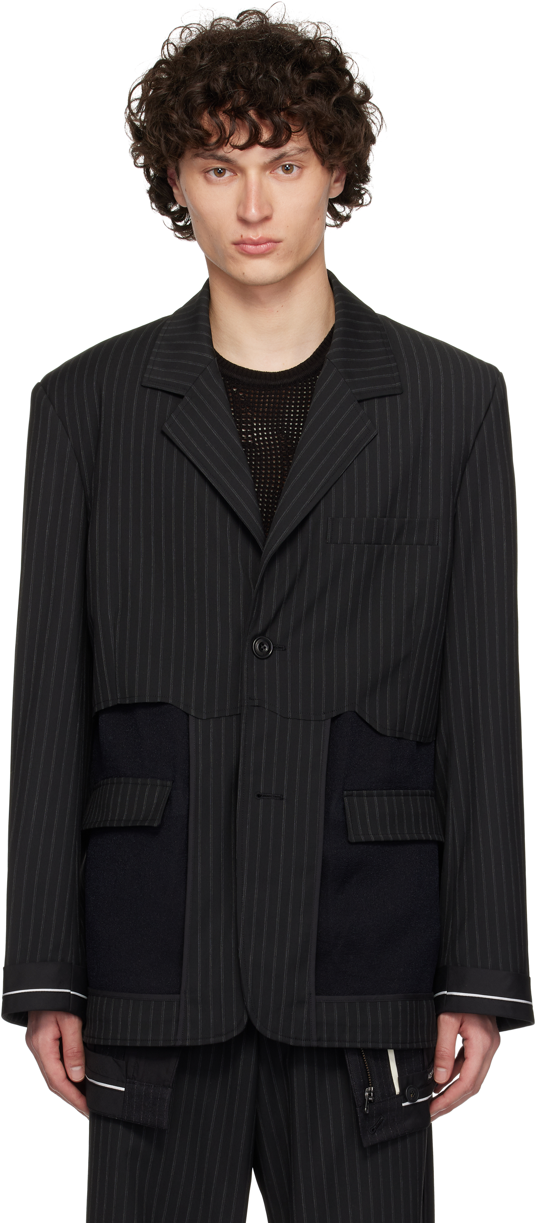 [ANDERSSON BELL] INSIDE OUT STRIPE SHEER JACKET/追跡付 ANDERSSON BELL] INSIDE OUT STRIPE SHEER JACKET/追跡付 アウター