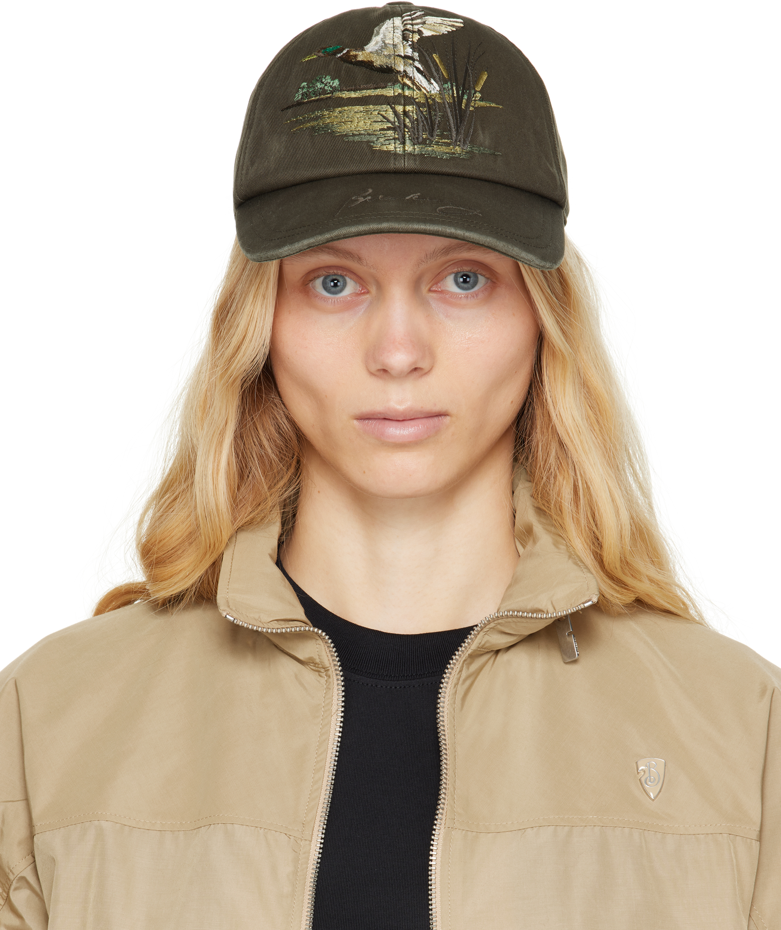 キャップ BURBERRY KHAKI COTTON BASEBALL CAP 9106F794-F33D-4863-93E3-