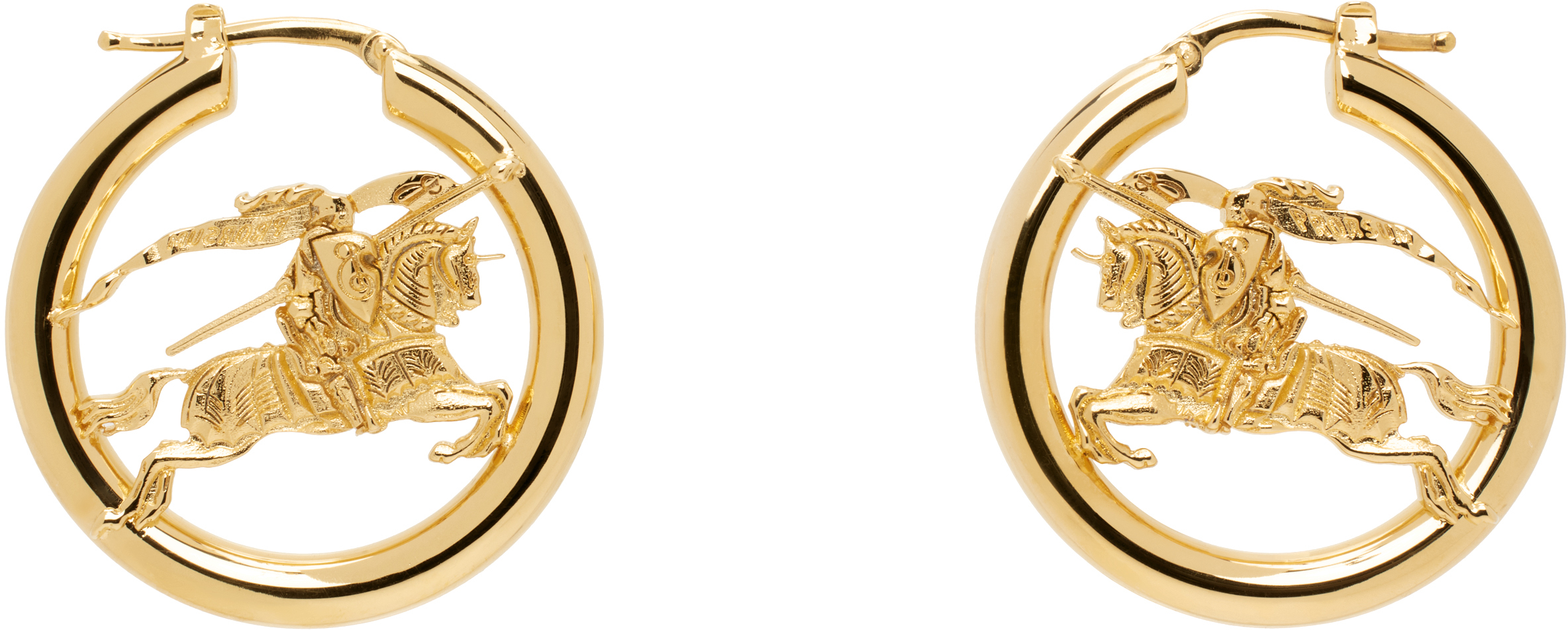 Gold EKD Hoop Earrings