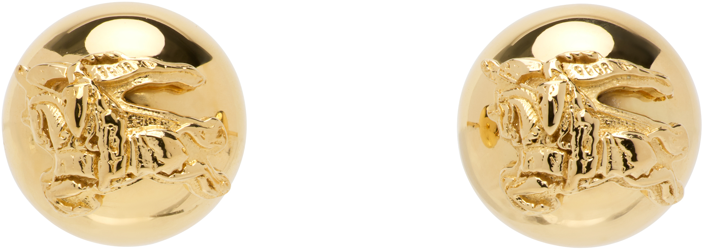 Gold EKD Sphere Stud Earrings