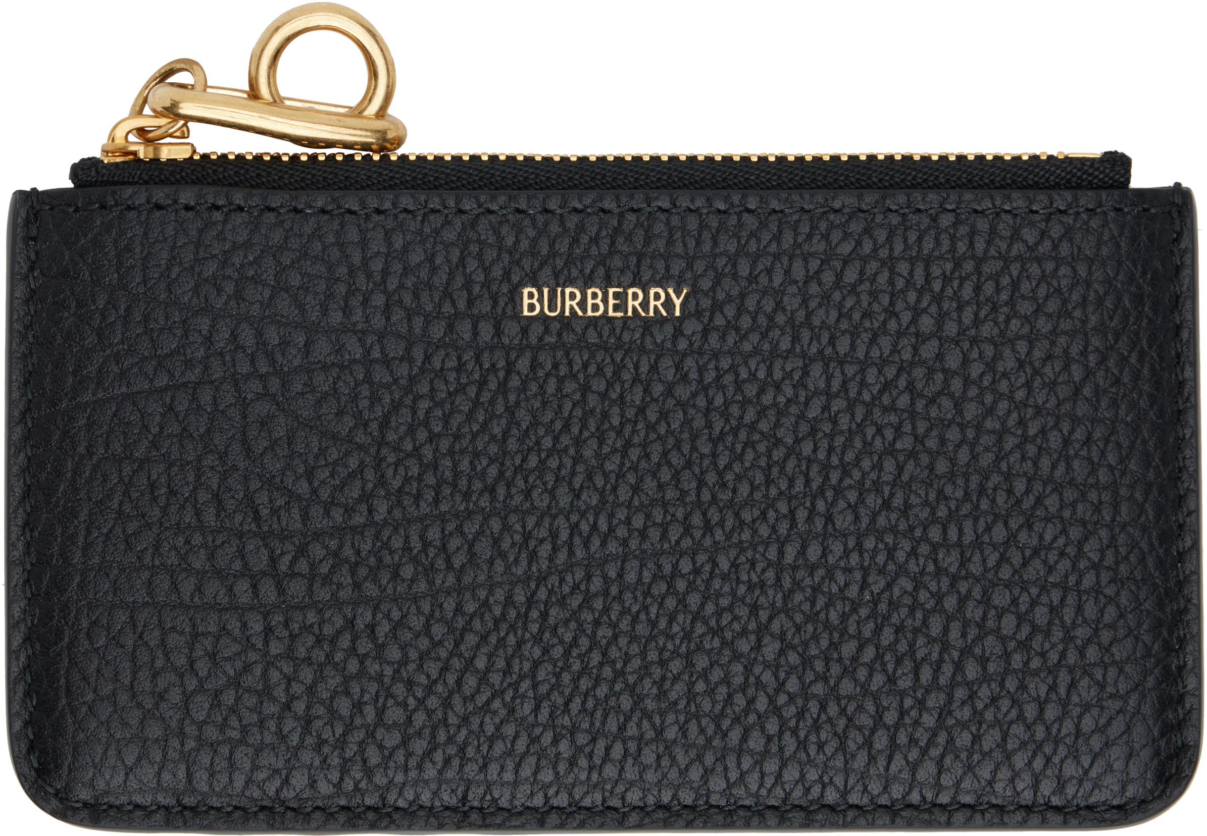 【Burberry】ブラック Rocking Horse ジップカードケース Burberry: ブラック Rocking Horse ジップカードケース | SSENSE