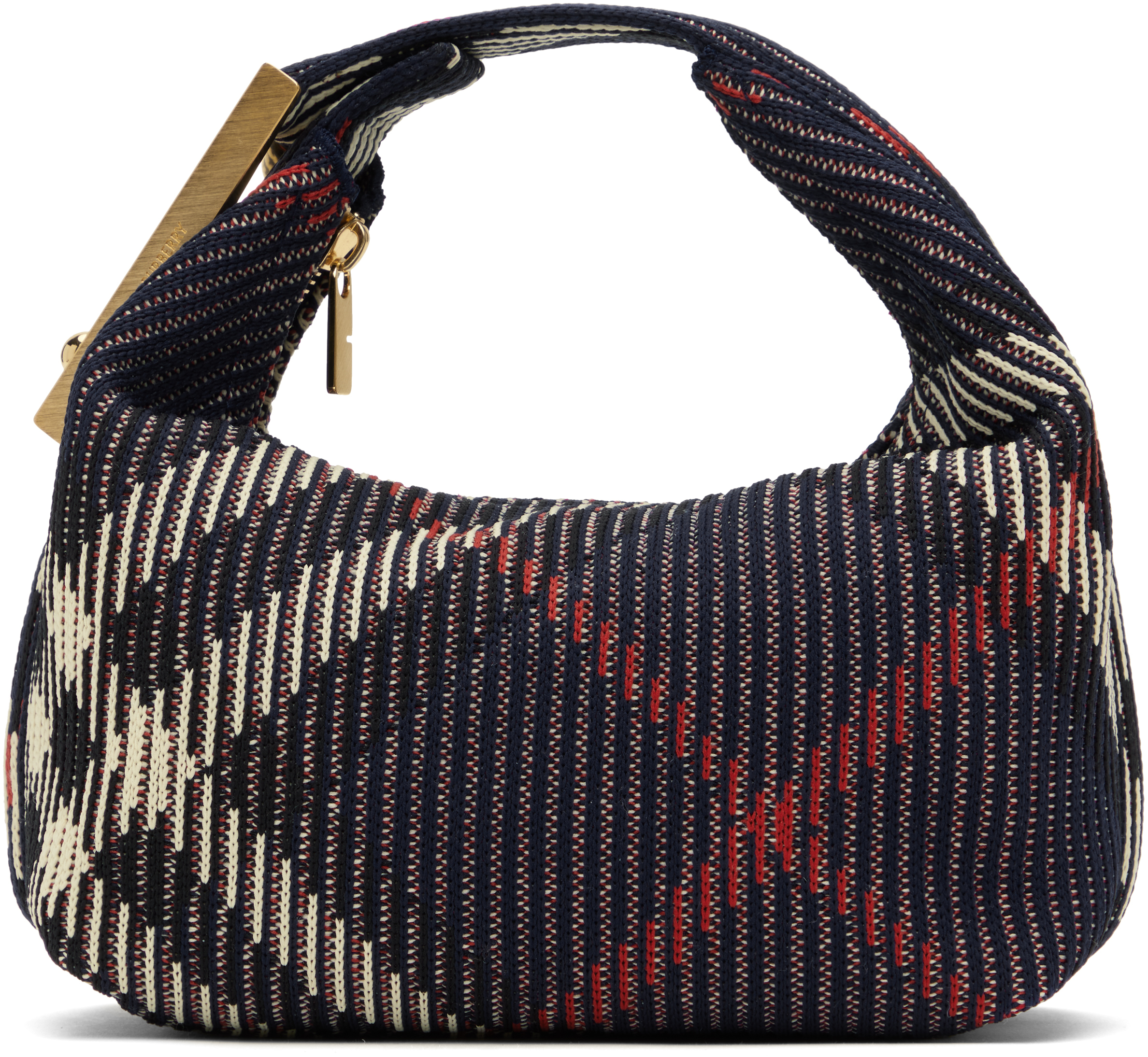 Burberry ネイビー ミニ Peg ダッフルバッグ Burberryのネイビー ミニ Peg ダッフルバッグがセール中