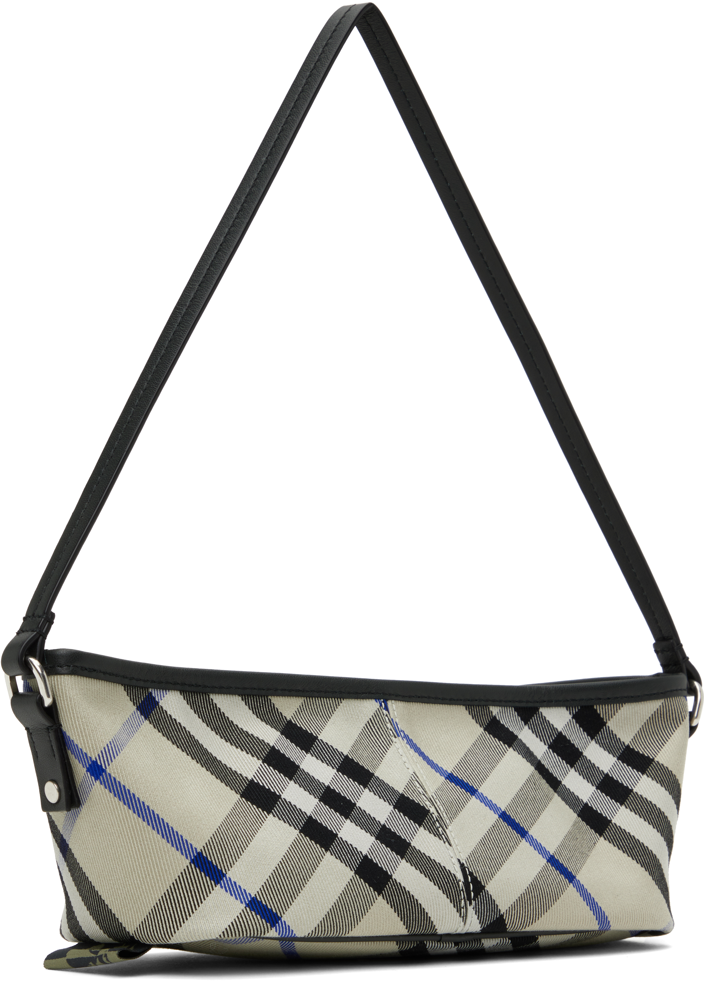 Burberry Beige Check Mini Bag In Lichen