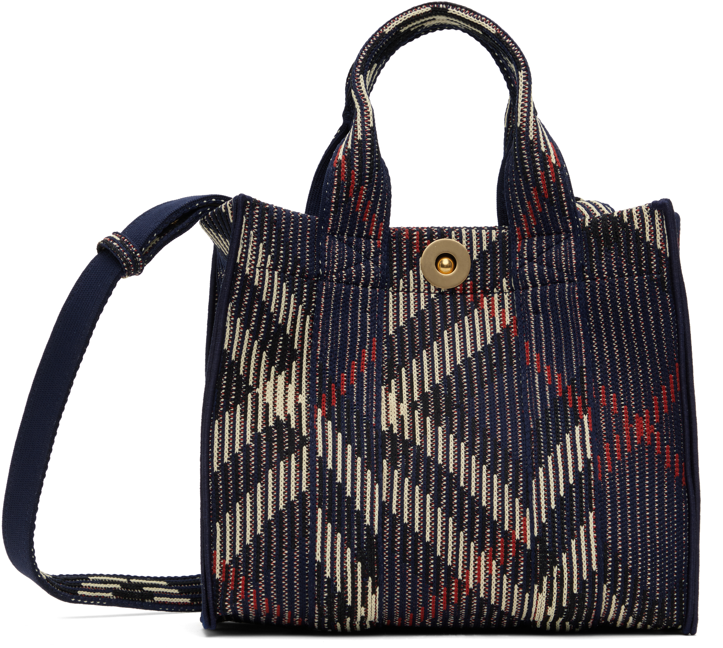 BURBERRY｜TOTEBAGS (Mini Locking Halls Bag (8081165)) Mini Freya Tote in Natural/tan - Women, Canvas | Burberry