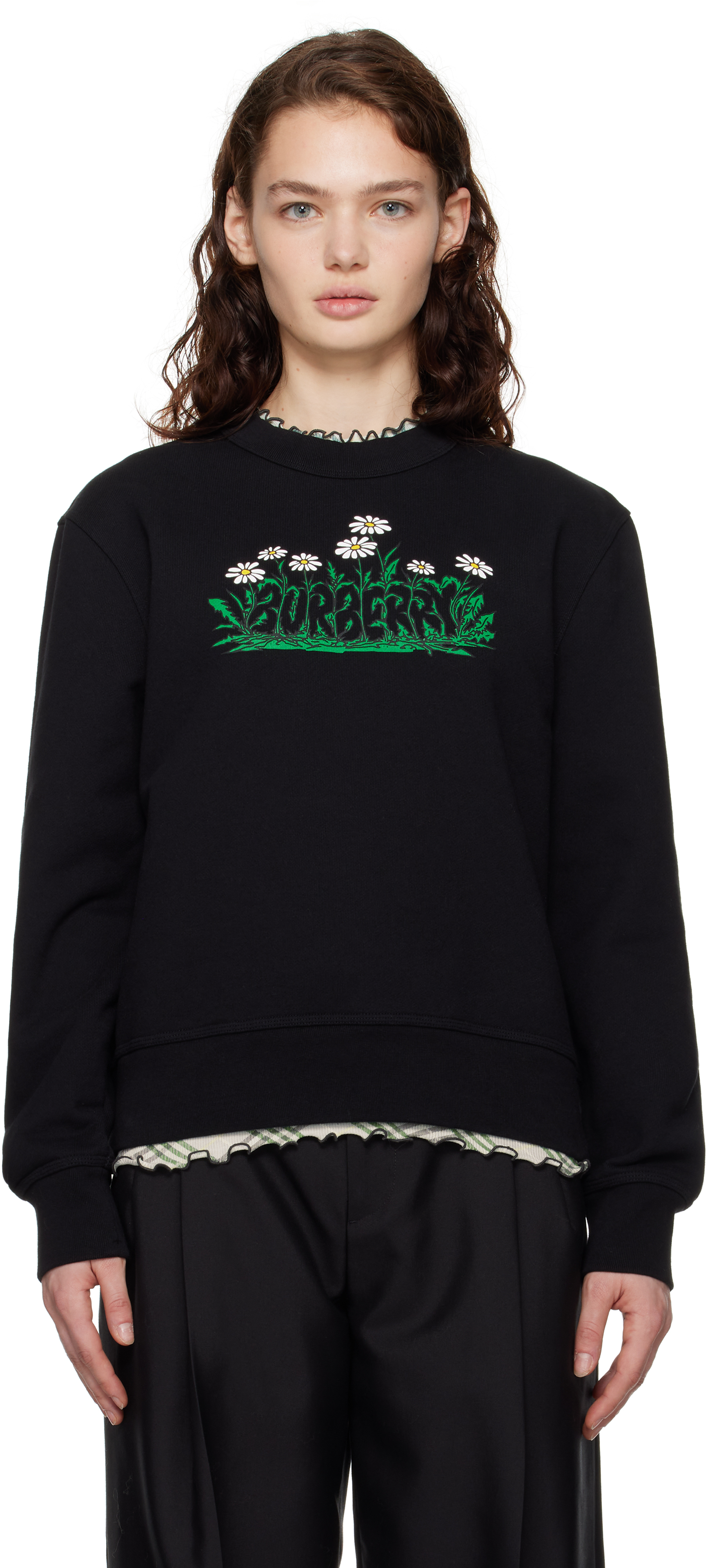 Black Daisy Logo Sweatshirt