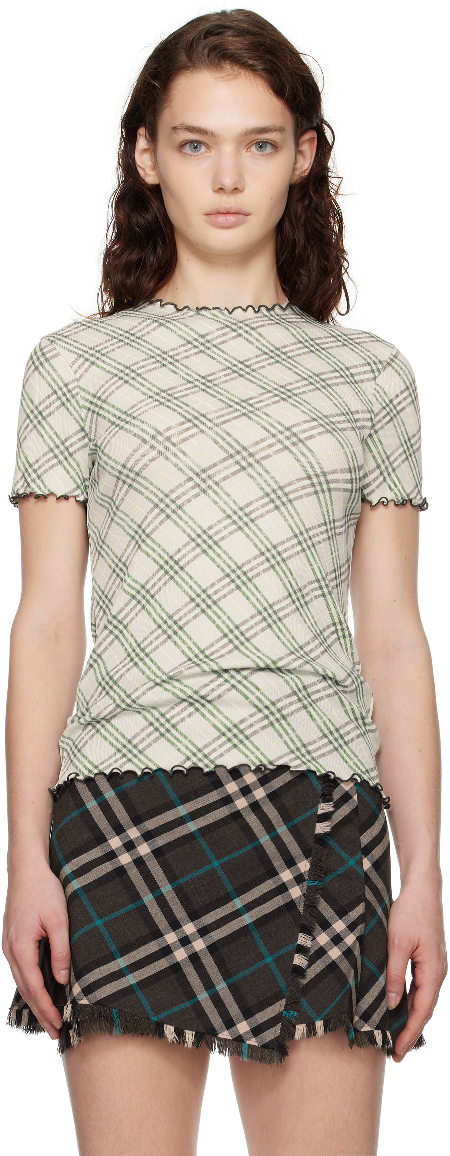 Green Check T-shirt