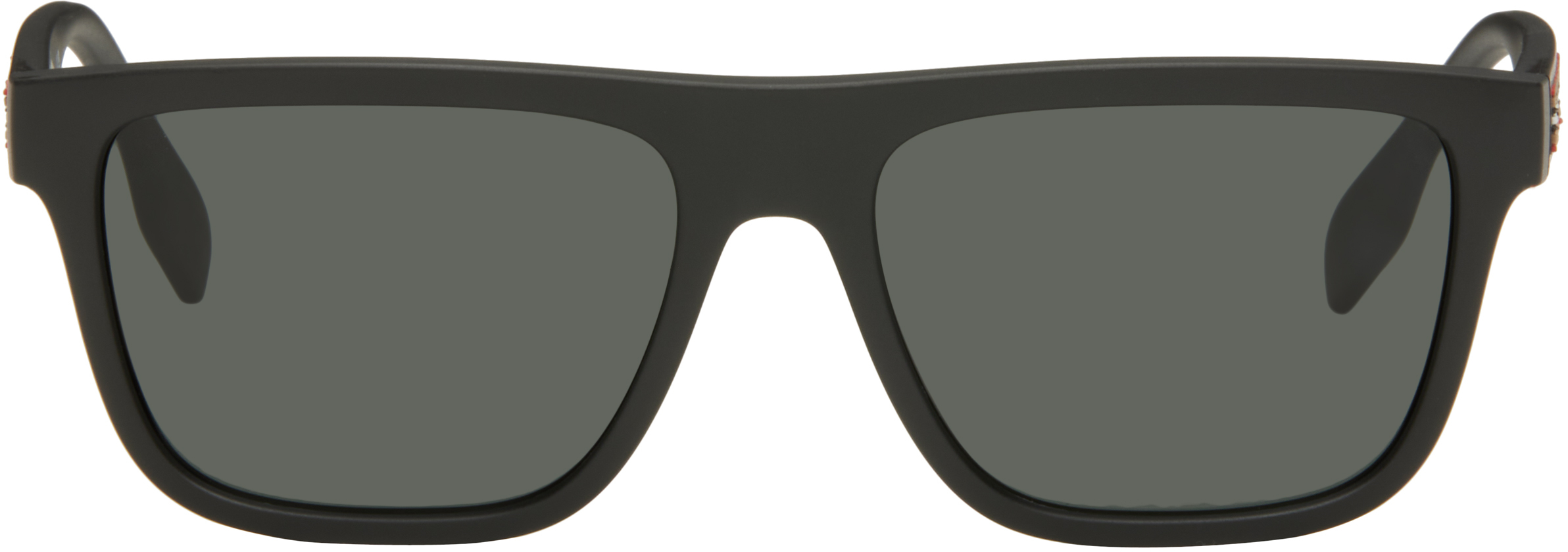 新品未使用◆ BURBERRY ◆ロゴディテール スクエアフレーム サングラス Burberryのブラック ロゴディテール スクエアフレーム サングラスが