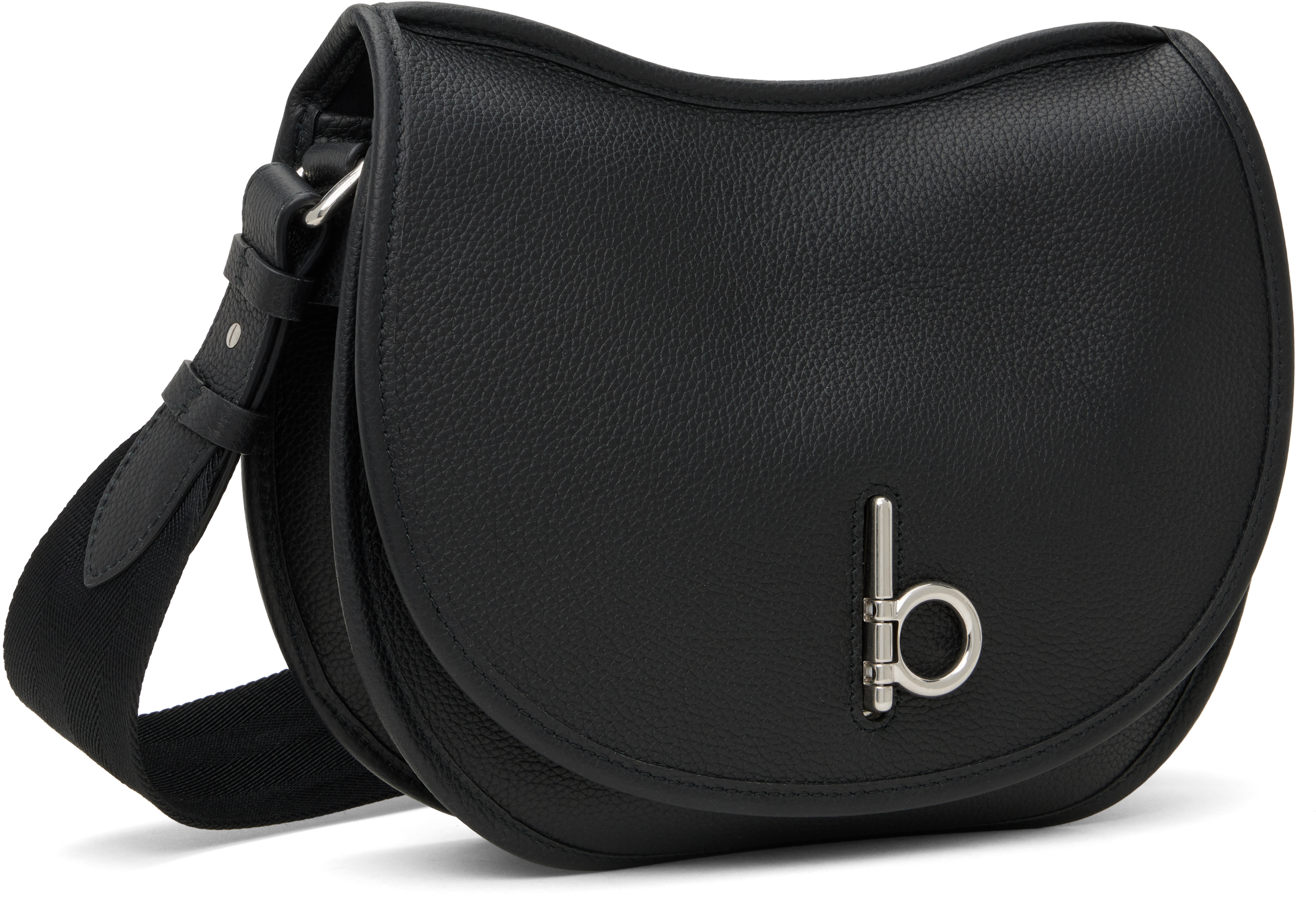 Burberry Black Small Rocking Horse Satchel In Black