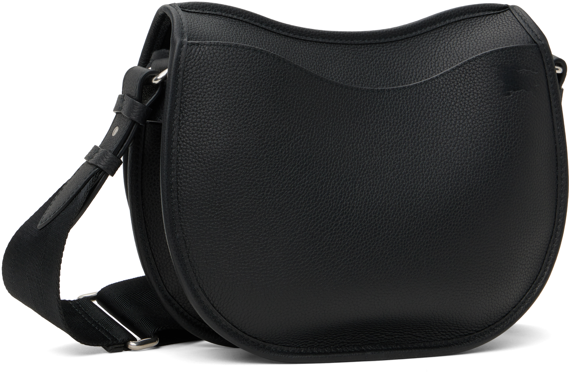 Burberry Black Small Rocking Horse Satchel In Black