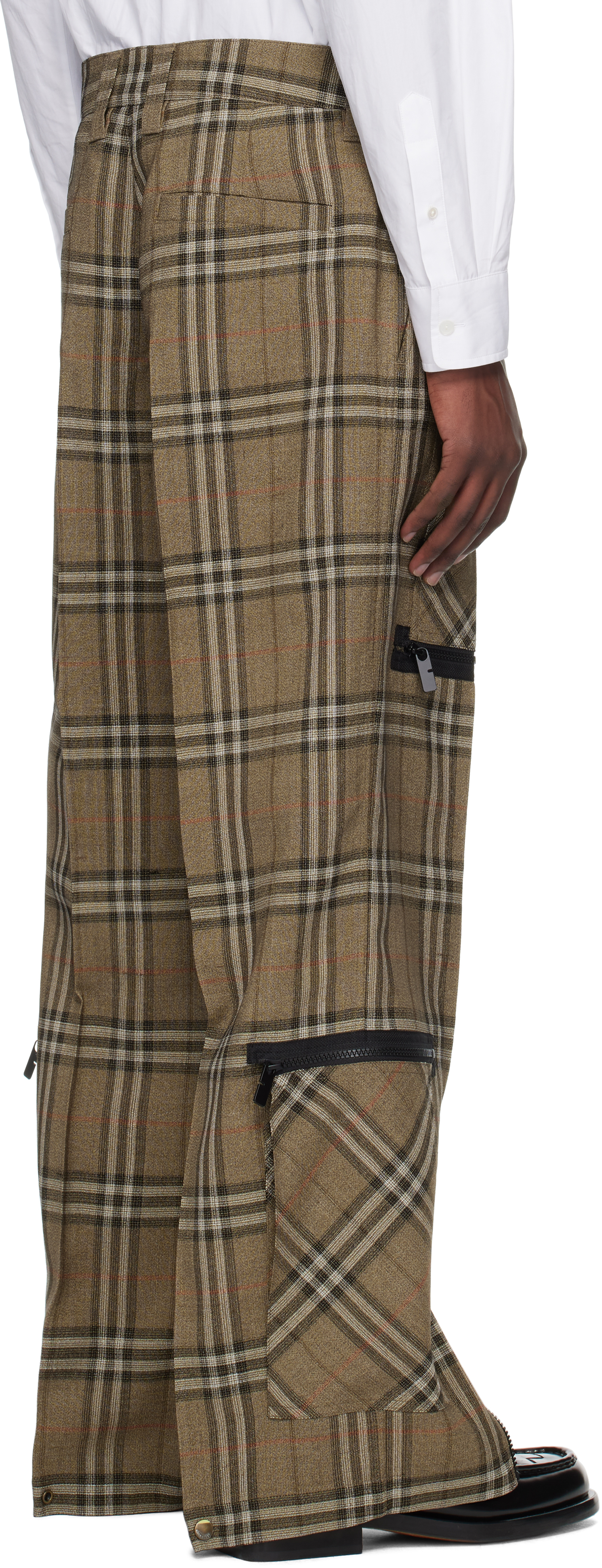 Burberry Cargo Pant With Embroidered Viscose Blend In Multi