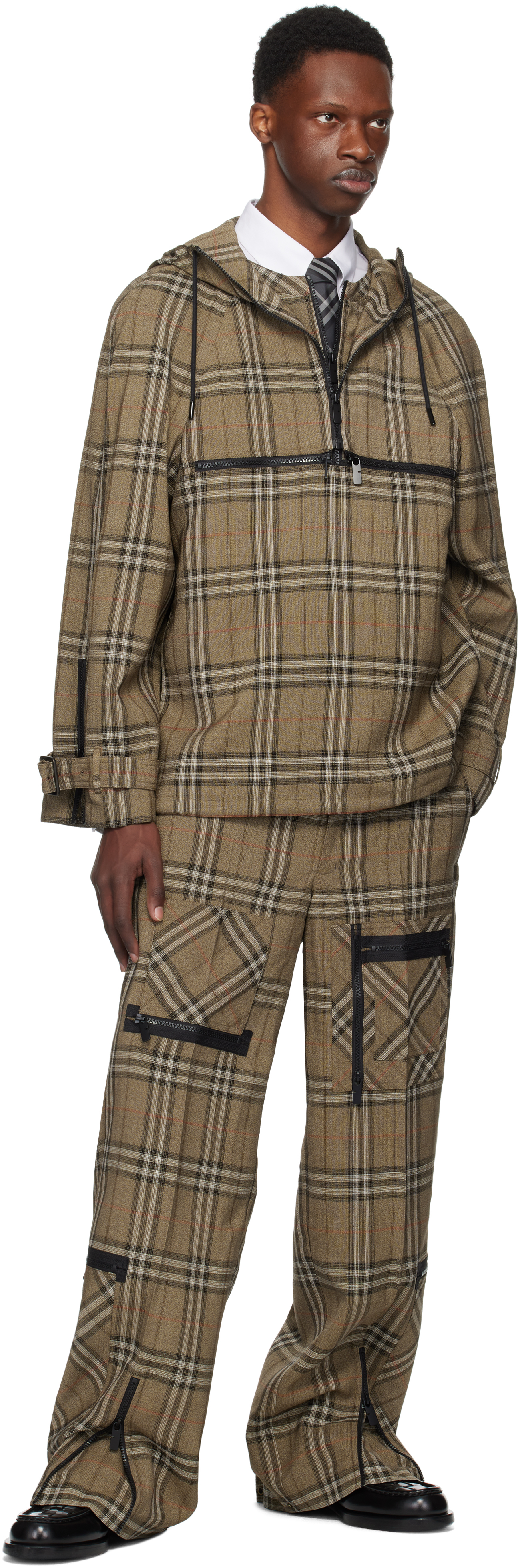 Burberry Cargo Pant With Embroidered Viscose Blend In Multi