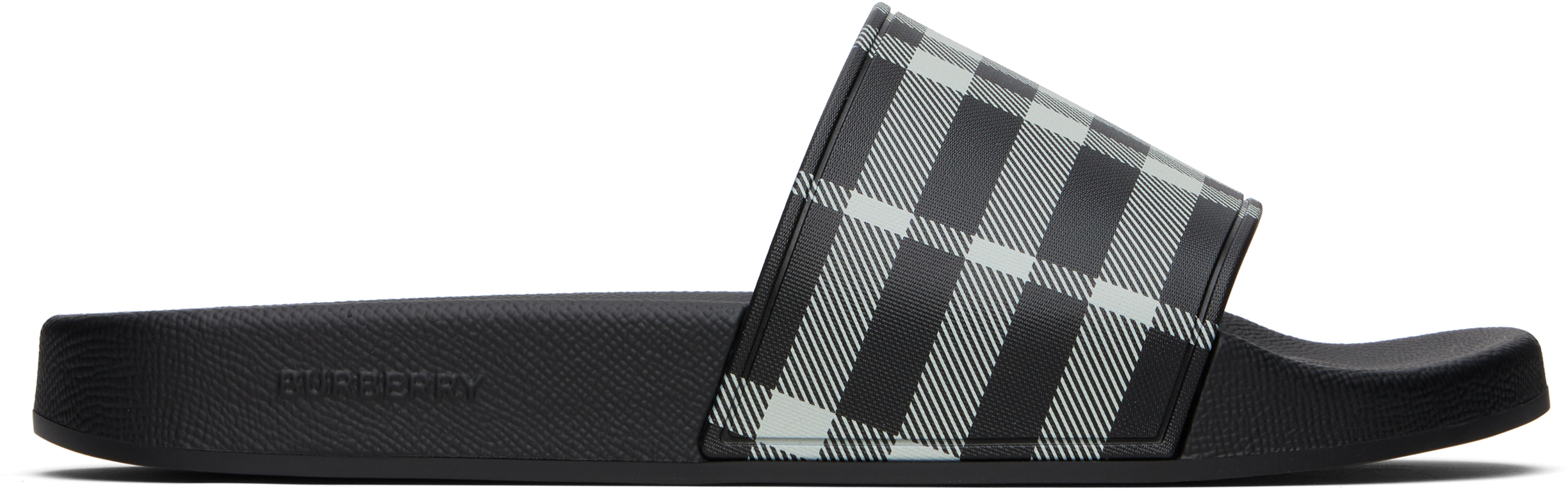 サンダル・ミュール Burberry SANDALO POOL CHECK Burberry Dive Embossed Check Pool Sandals | Neiman Marcus