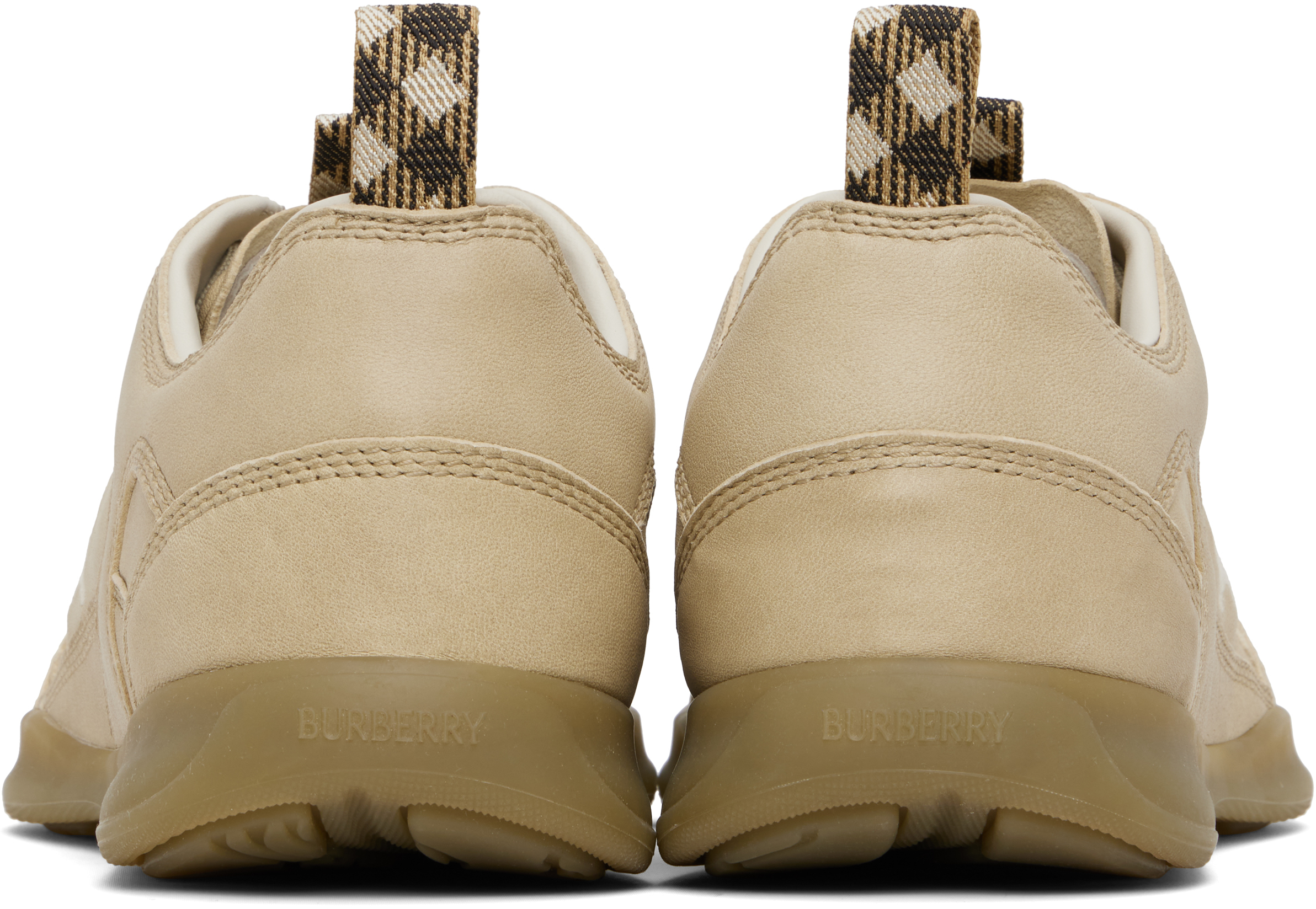 Burberry Matrix Leather Sneaker In Multi